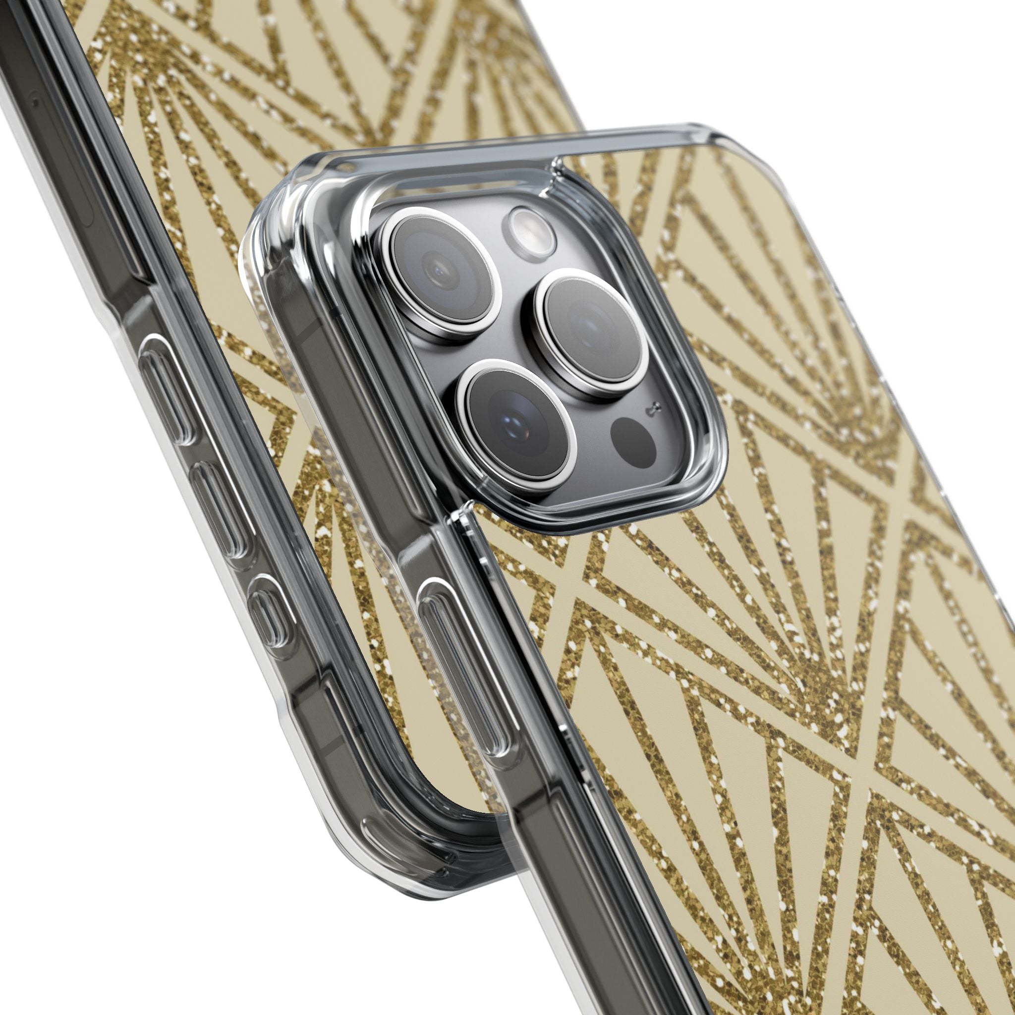 Gold Diamant Strahlen iPhone 15 Pro Max Case - Impact