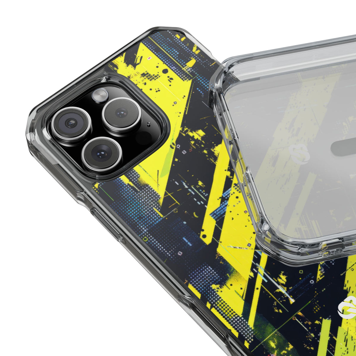 Acid Hazard · Clear Impact Magnetic Phone Case for iPhone · Yellow