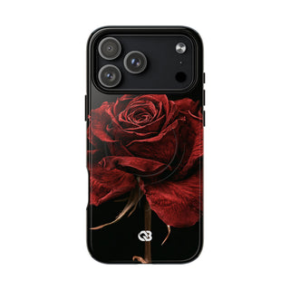 Crimson Noir Rose · Tough 2.0 Magnetic Phone Case for iPhone · Black