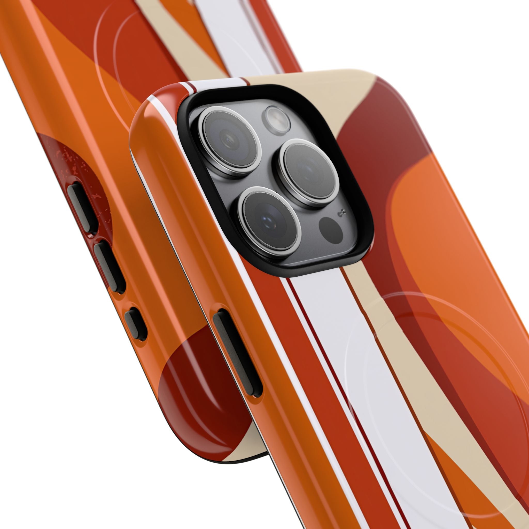 Orange Tough 2.0 Magsafe Phone Case for iPhone - Terracotta Metro Line