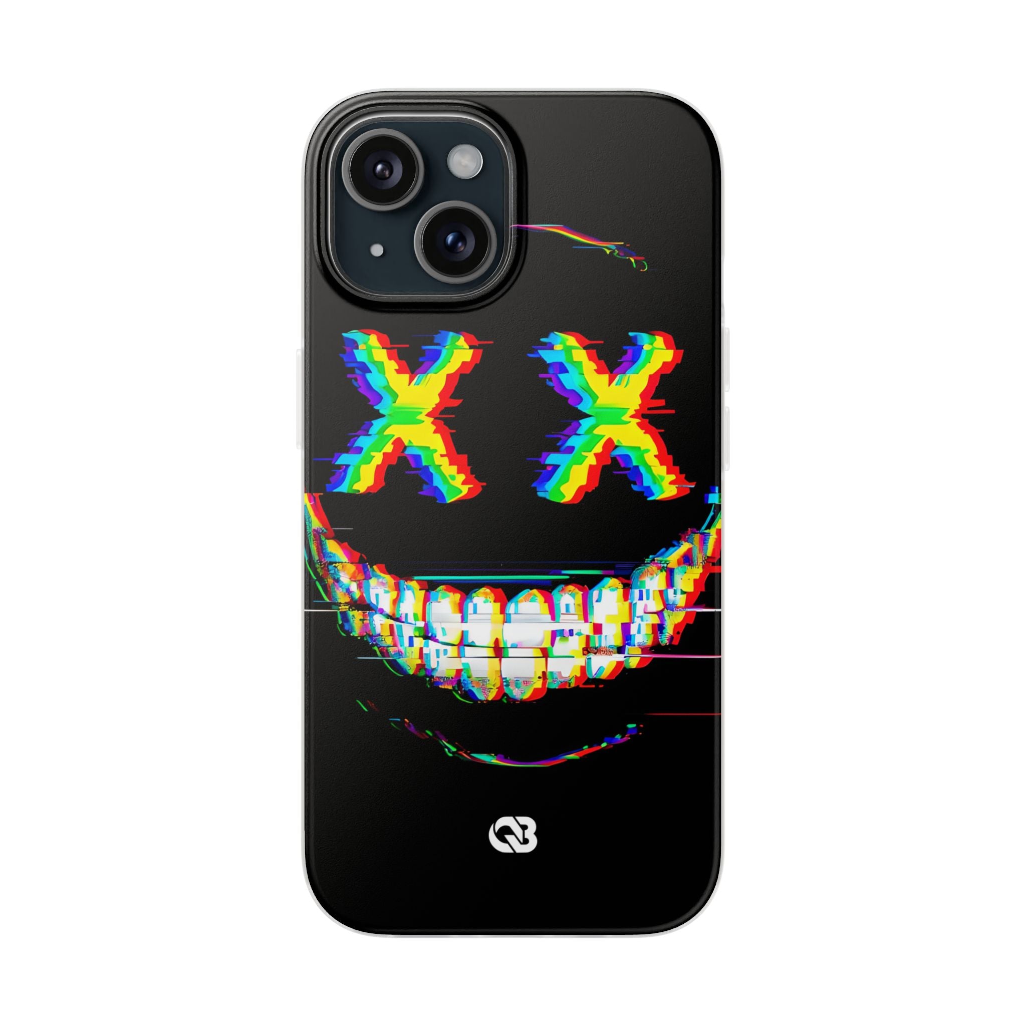 Glitch Grin Distortion · Soft Handyhülle für iPhone