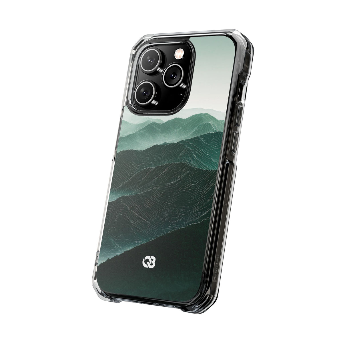Alpine Mist · Clear Impact Magnetic Phone Case for iPhone · Green