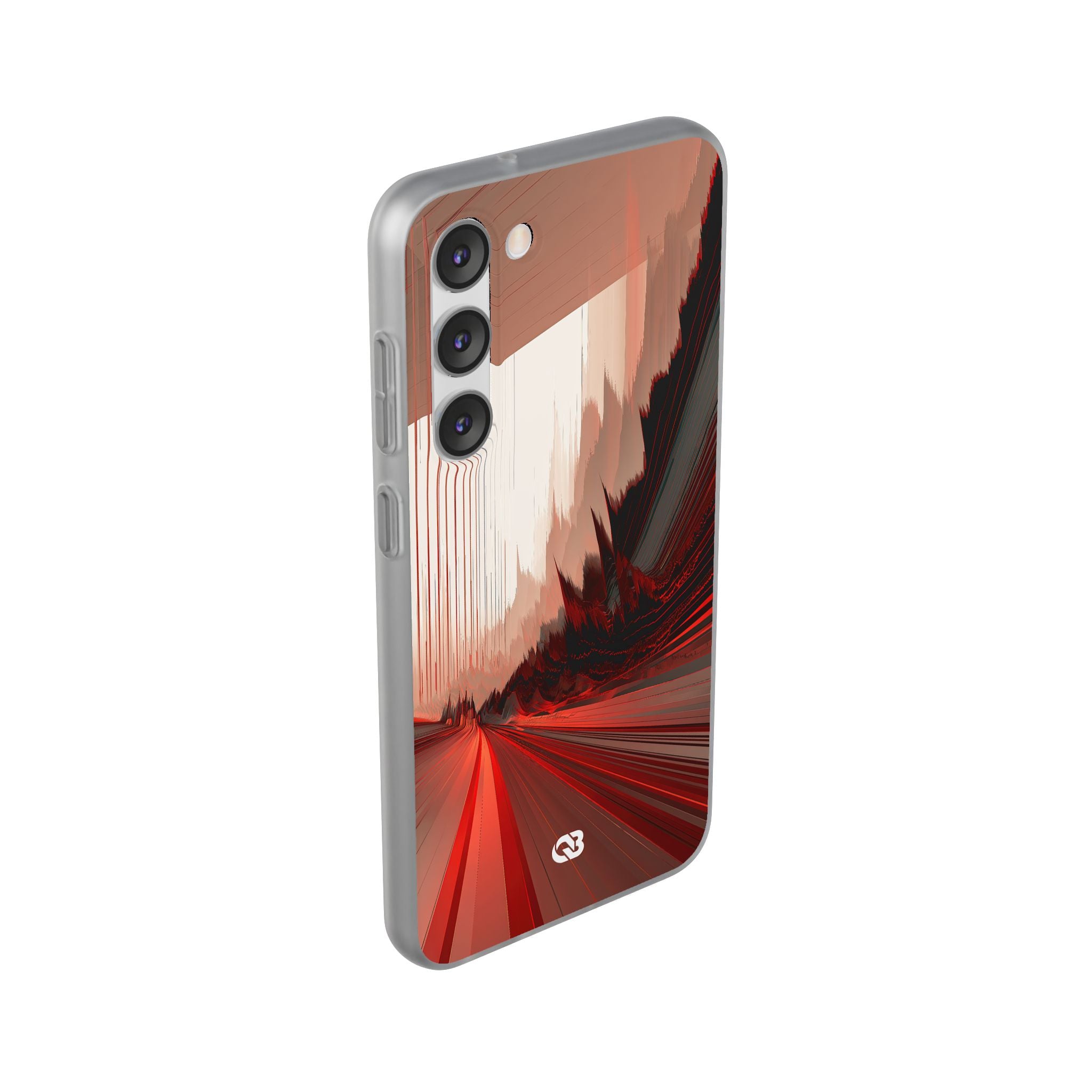 Red Lite Phone Case for Samsung - Crimson Pulse Horizon