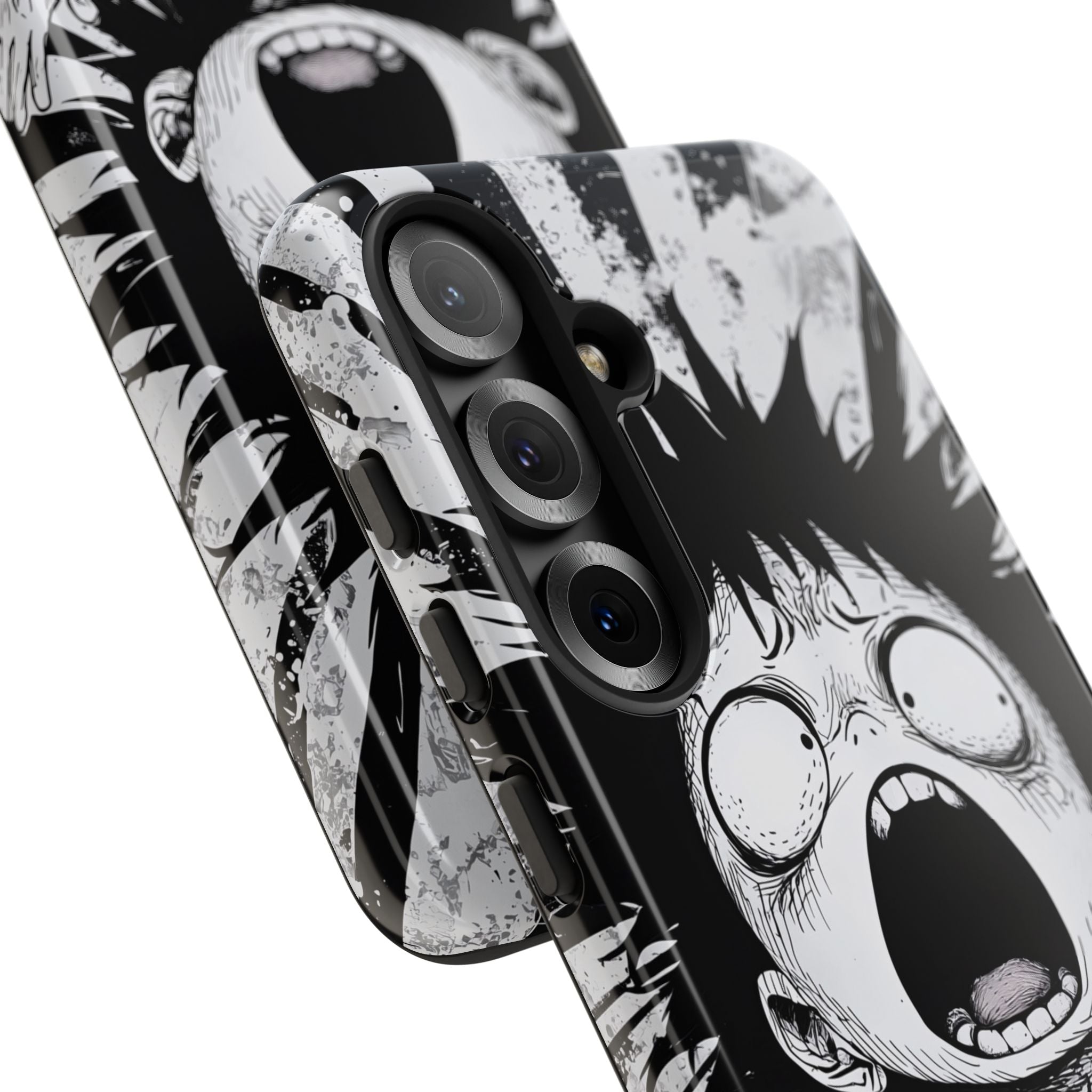 Chaotic Monochrome Scream · Tough Handyhülle für Samsung