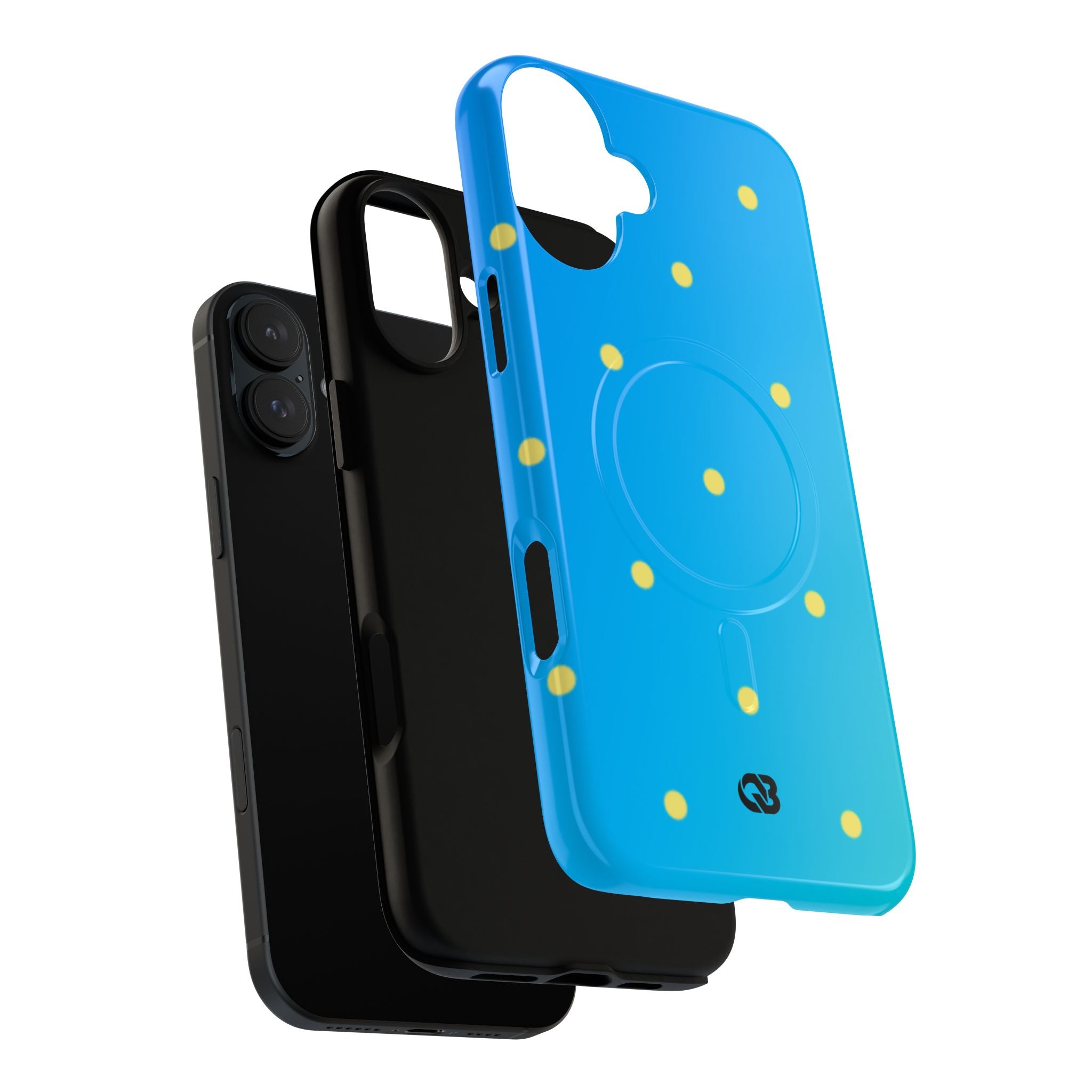 Cyan Sun Dots · Tough+ Phone Case for iPhone · Magsafe