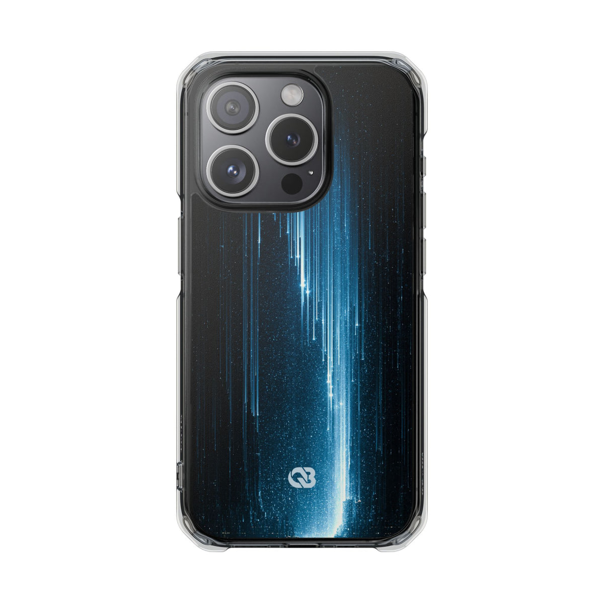Nocturnal Cascade · Clear Impact Magnetic Phone Case for iPhone · Black