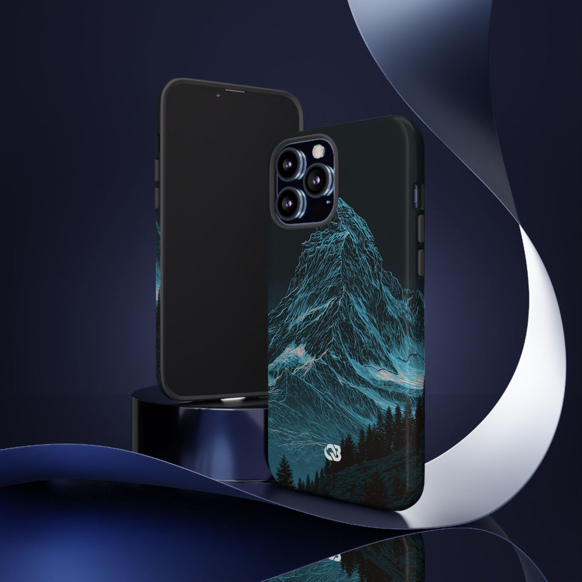 Glacial Alpine Peak · Tough Phone Case for iPhone · Blue