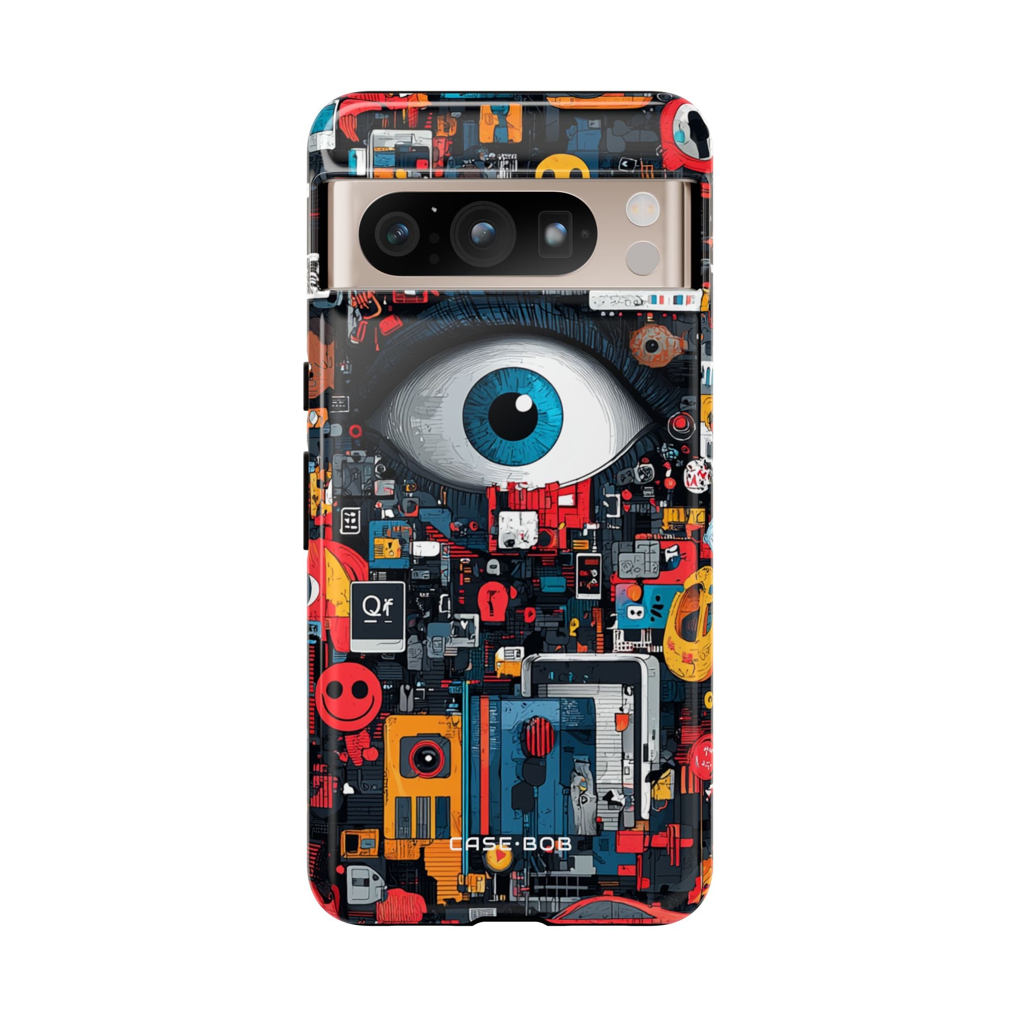 Digital Eye Blau Google Pixel 8 Pro Case - Tough