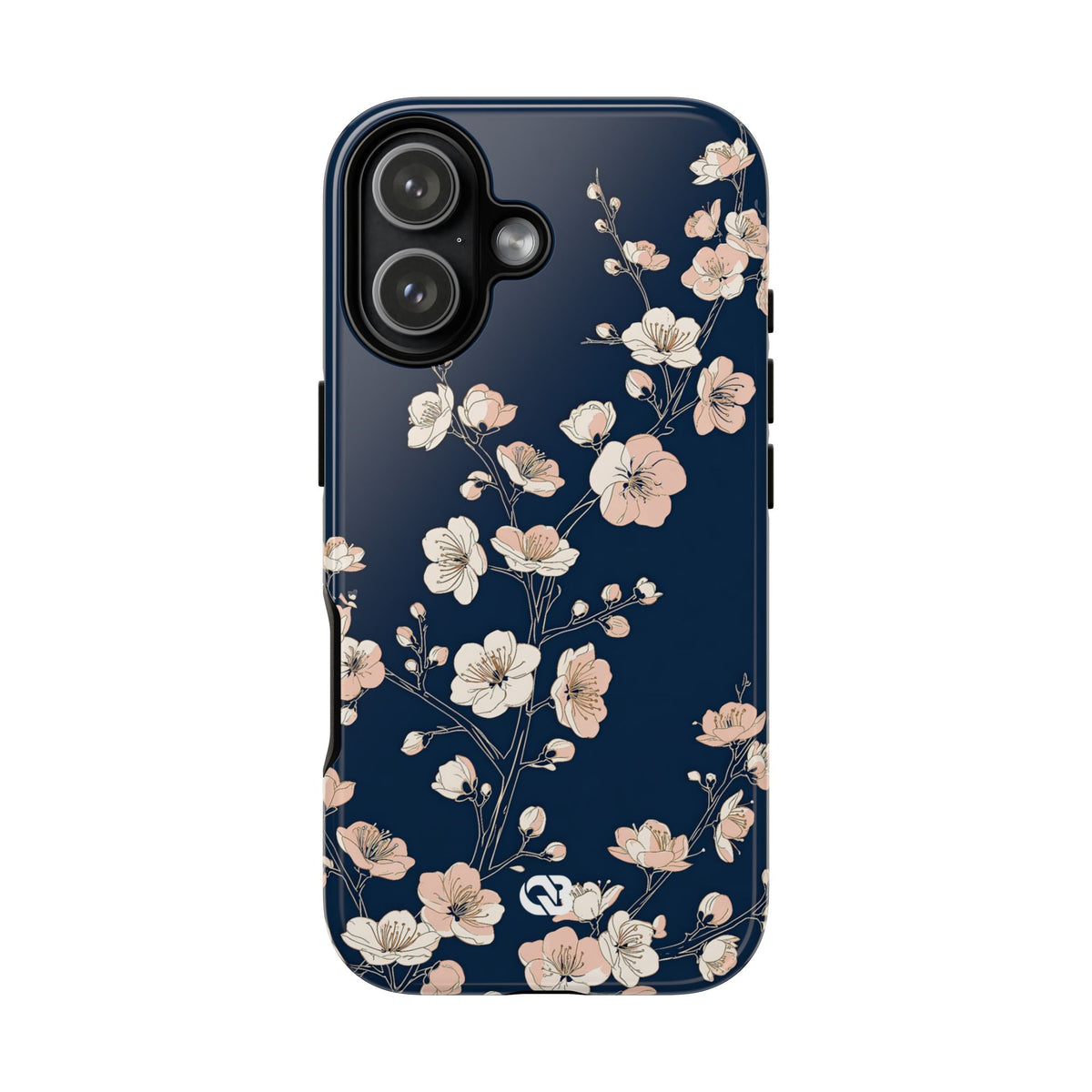 Midnight Plum Blossom · Tough Phone Case for iPhone · Blue