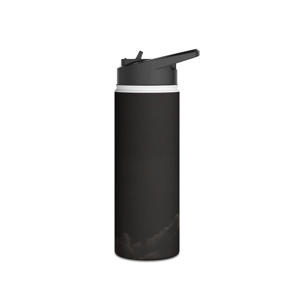 Crimson Fog Void · Insulated Water Bottle · Black