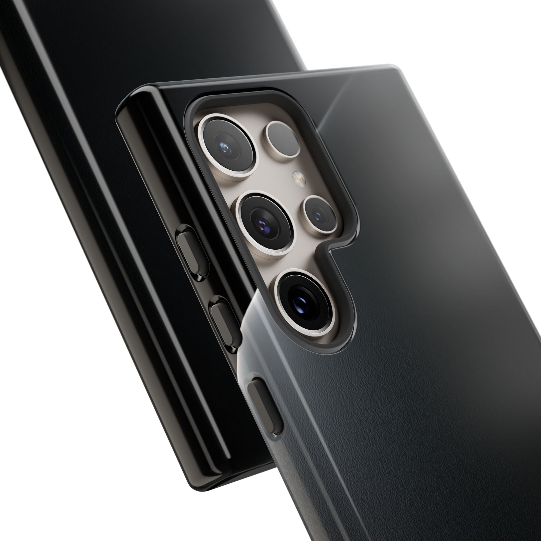Black Tough Phone Case for Samsung - Obsidian Lunar Arch