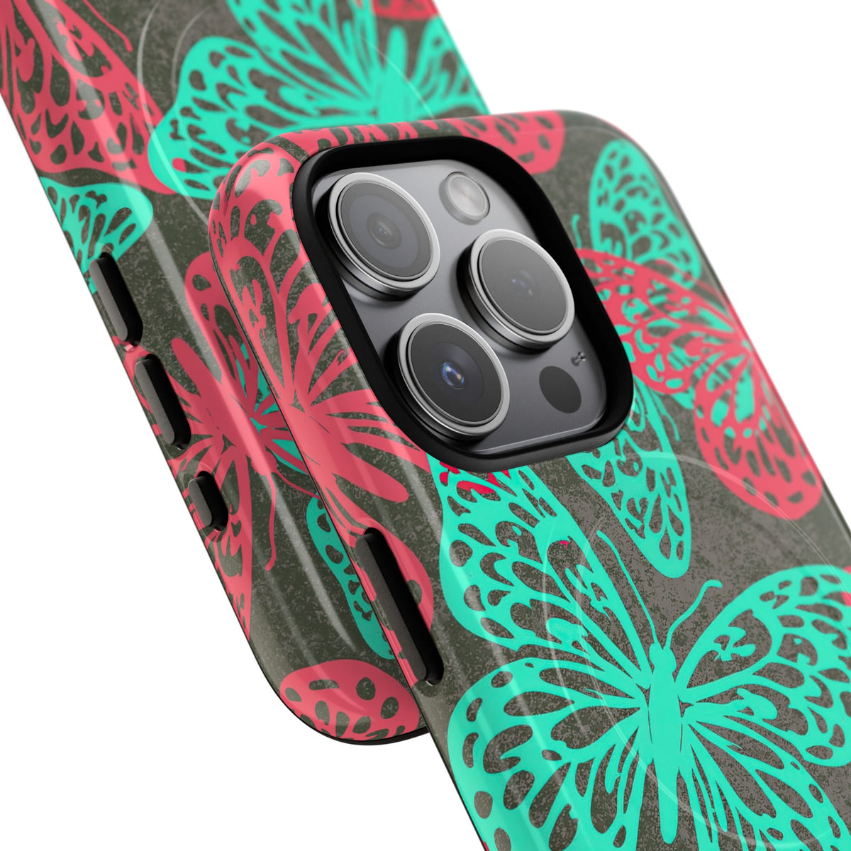 Electric Papillon · Tough 2.0 Magnetic Phone Case for iPhone · Pink