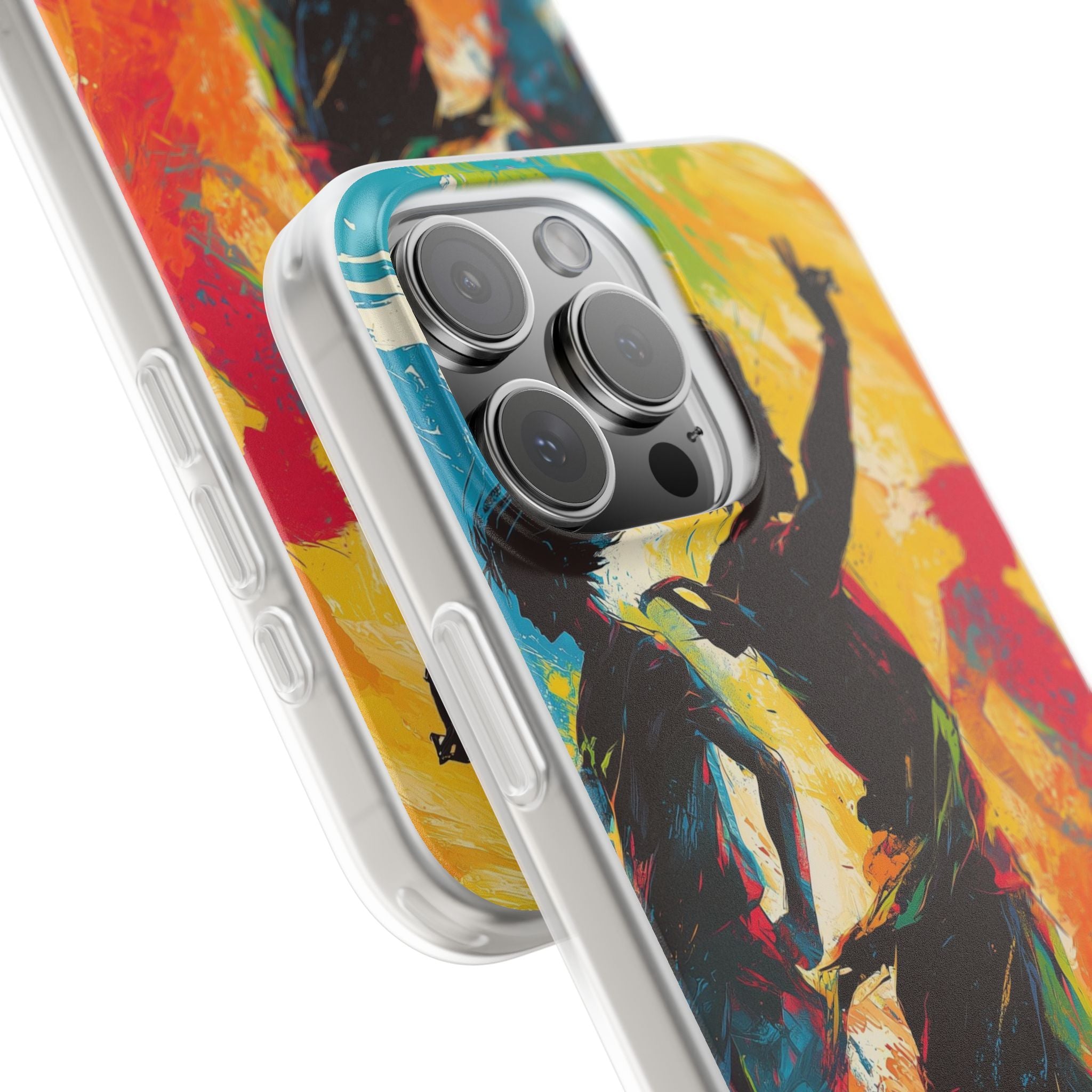 Electric Motion Blur · Soft Phone Case for iPhone