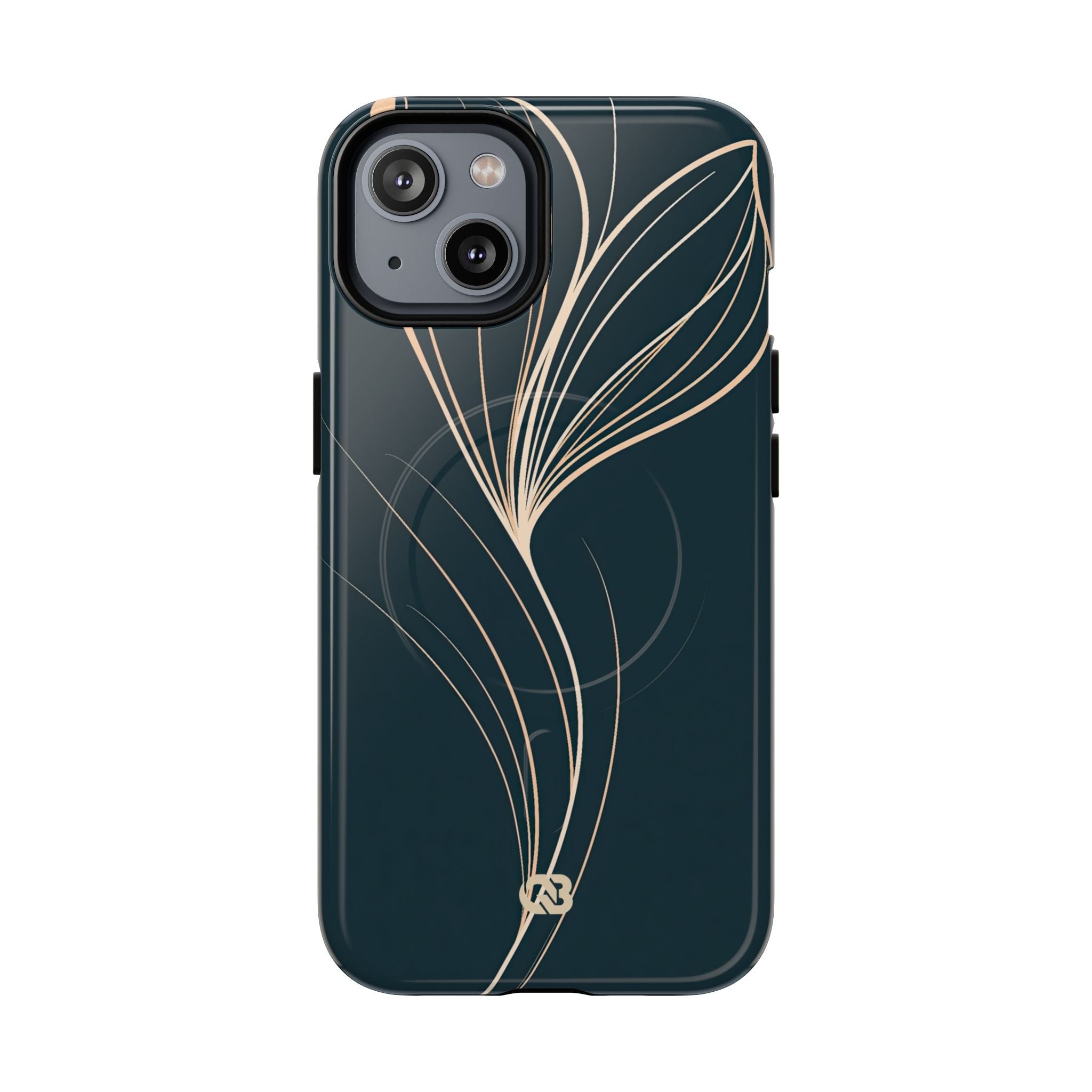 Teal Tough 2.0 Magsafe Phone Case for iPhone - Sandstone Silk Flora