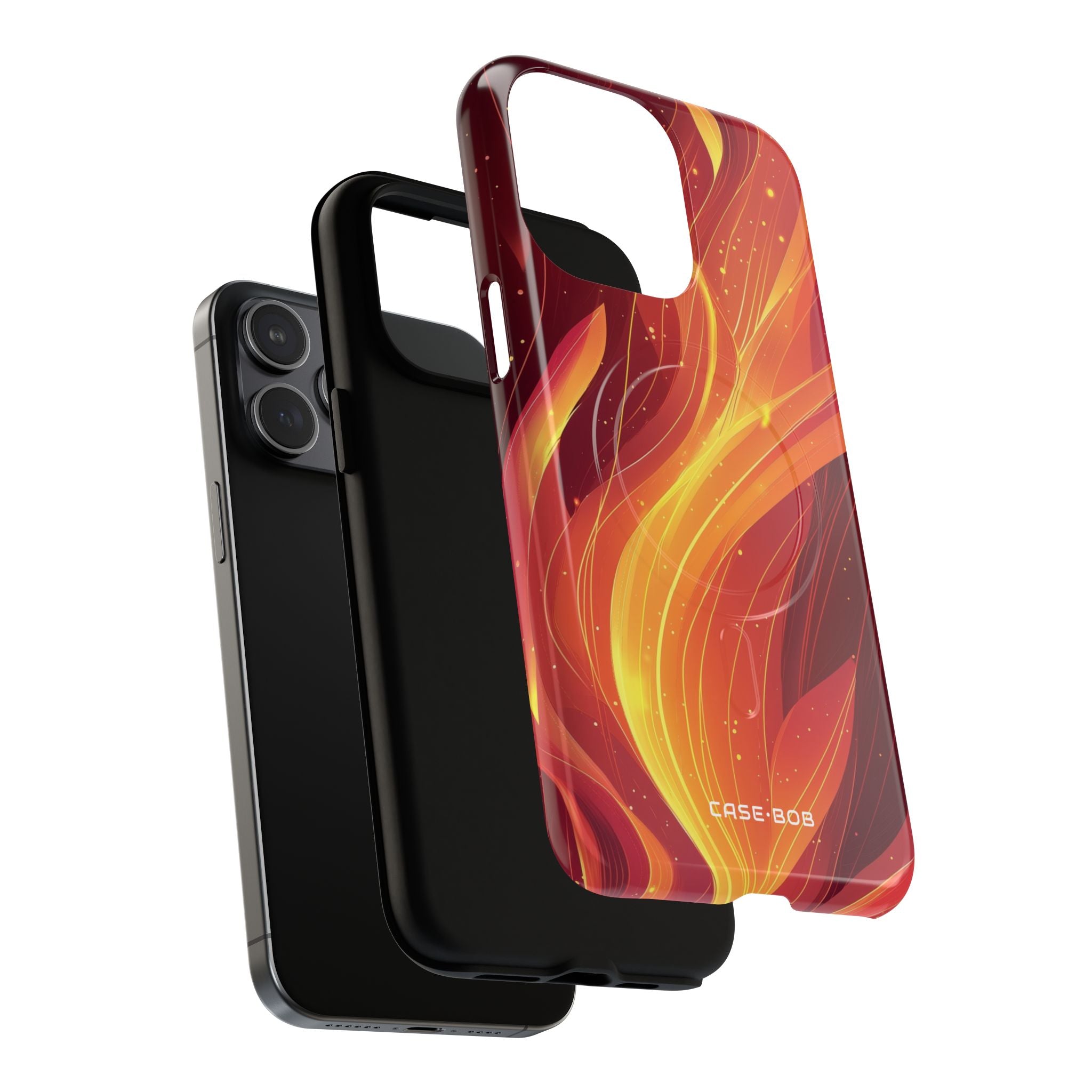 Flaming Flow iPhone 15 Pro Max Case - Tough+