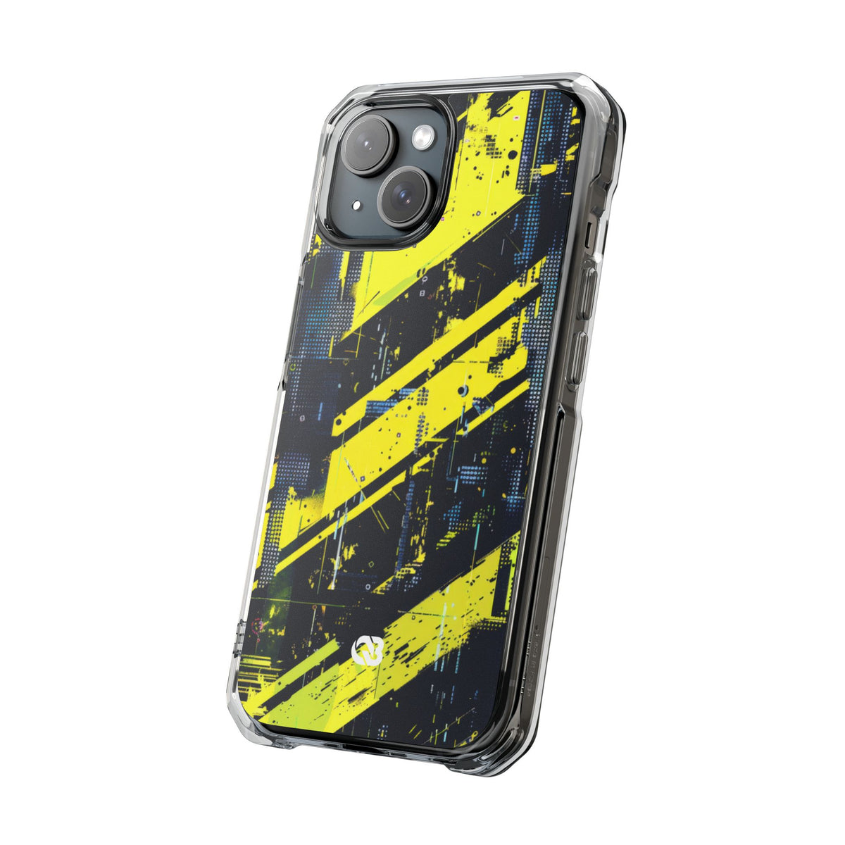 Acid Hazard · Clear Impact Magnetic Phone Case for iPhone · Yellow