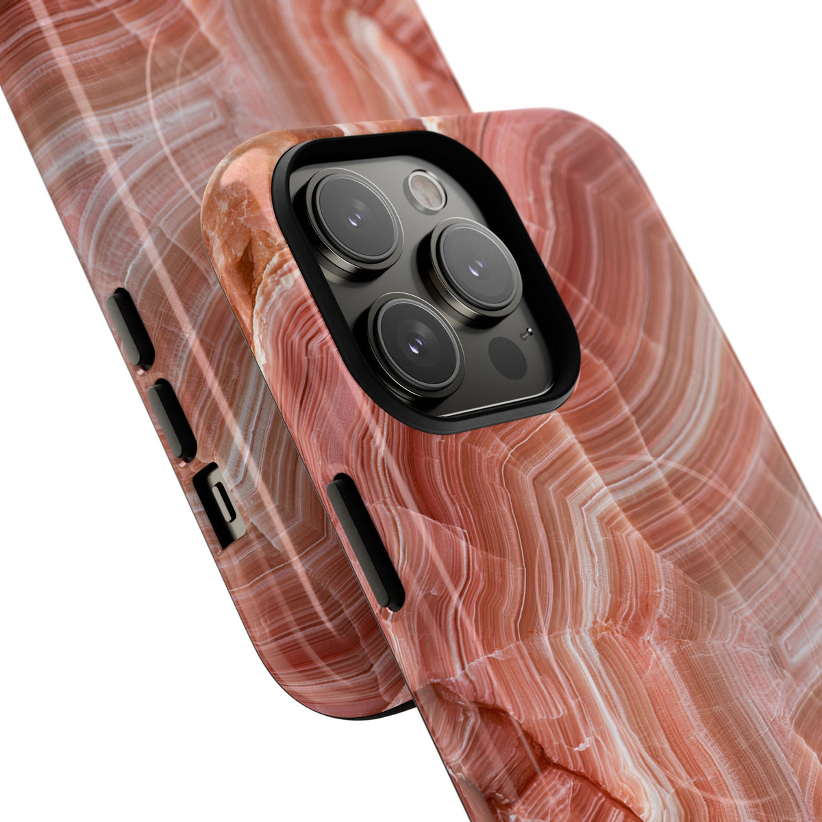 Blushing Rose Strata · Tough 2.0 Magnetic Phone Case for iPhone · Pink