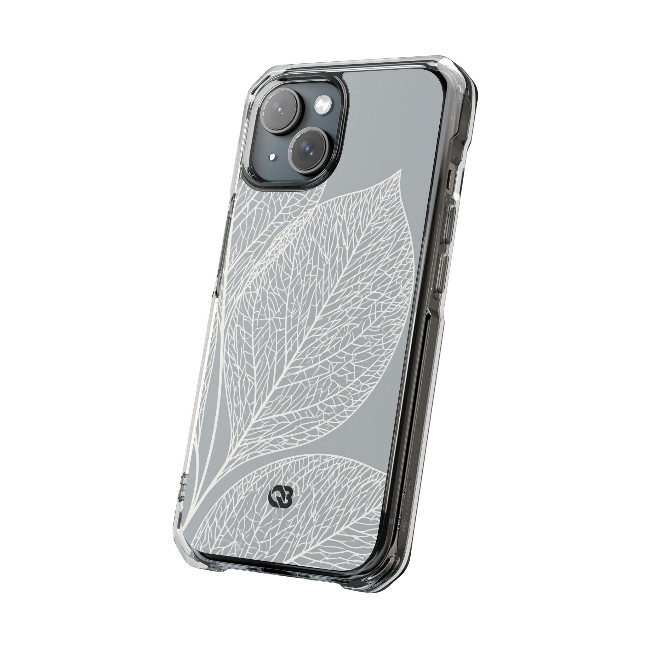 Grey Impact MagSafe Phone Case for iPhone - Frosted Ash Veins