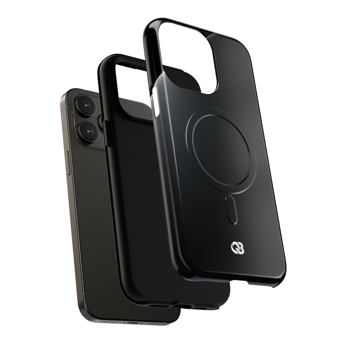 Black Tough 2.0 Magsafe Phone Case for iPhone - Obsidian Lunar Arch