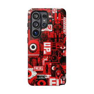 Neo Mecha Collage · Tough Phone Case for Samsung · Red