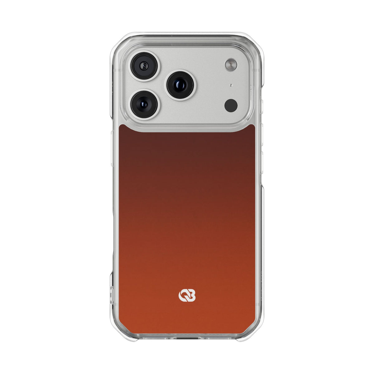 Orange Impact MagSafe Phone Case for iPhone - Obsidian Ember Fade
