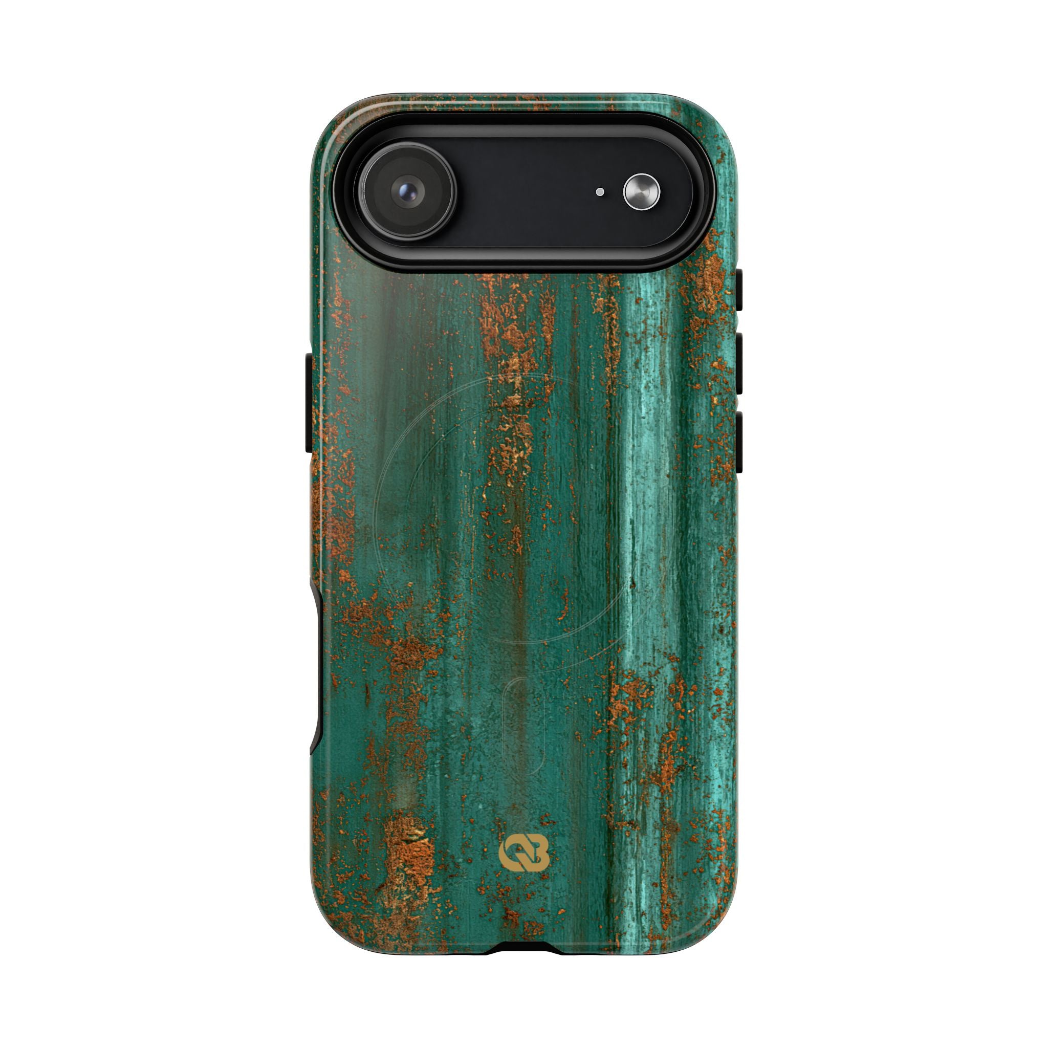 Teal Tough 2.0 Magsafe Phone Case for iPhone - Verdigris Copper Siding