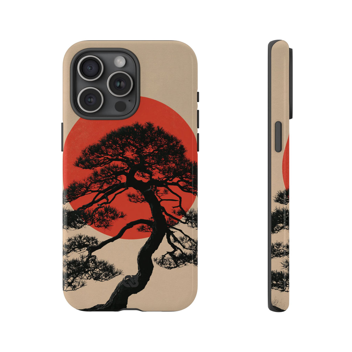 Crimson Pine Solitude · Tough Phone Case for iPhone · Beige