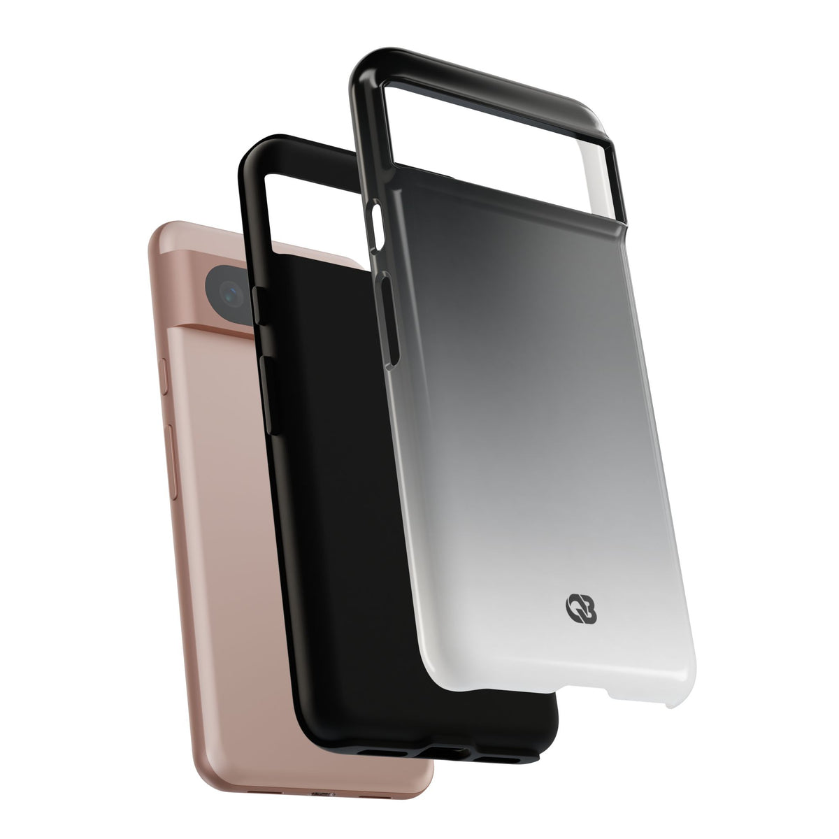 Noir Ombre Fade · Tough Phone Case for Pixel · Black