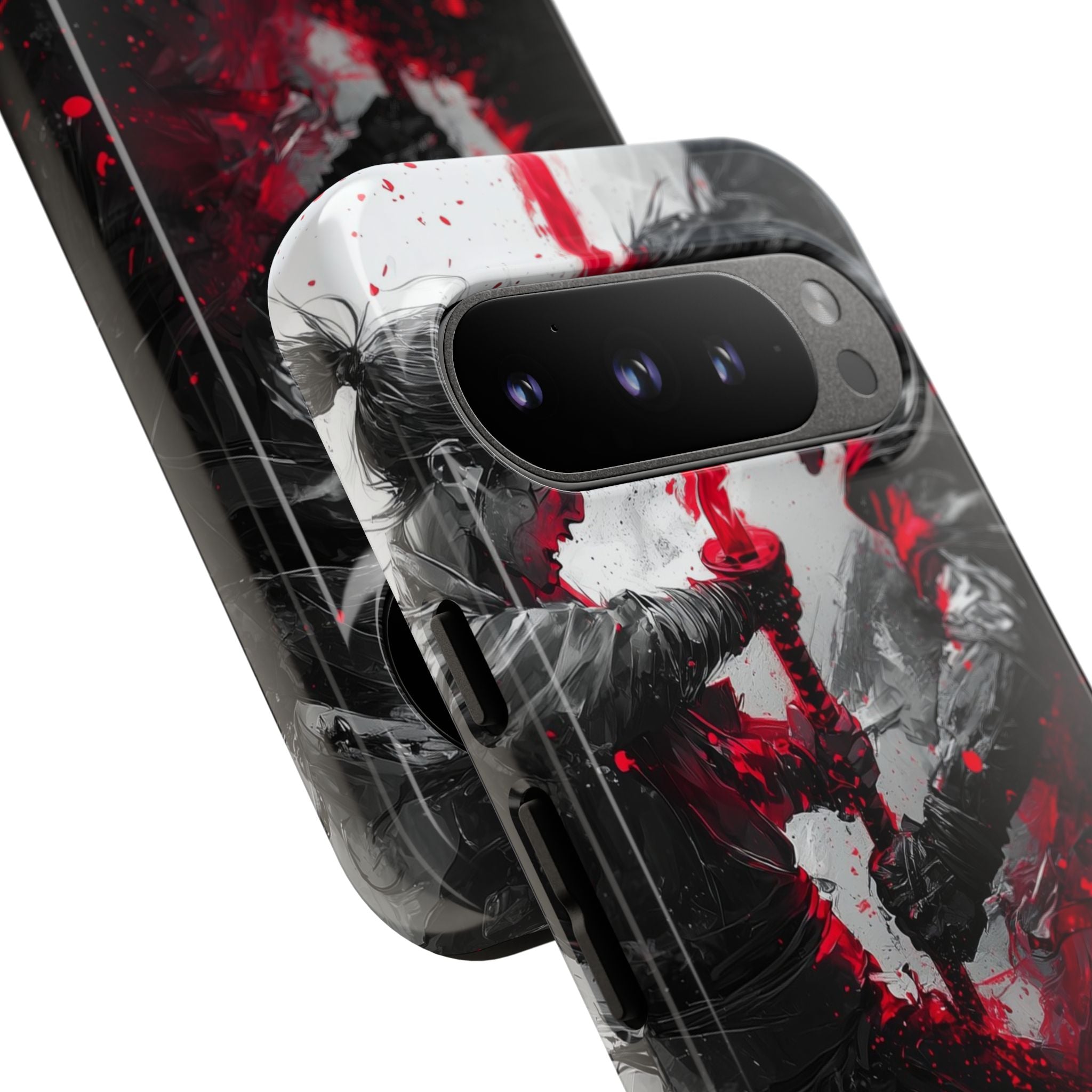 Shattered Crimson Duel · Tough Handyhülle für Google Pixel