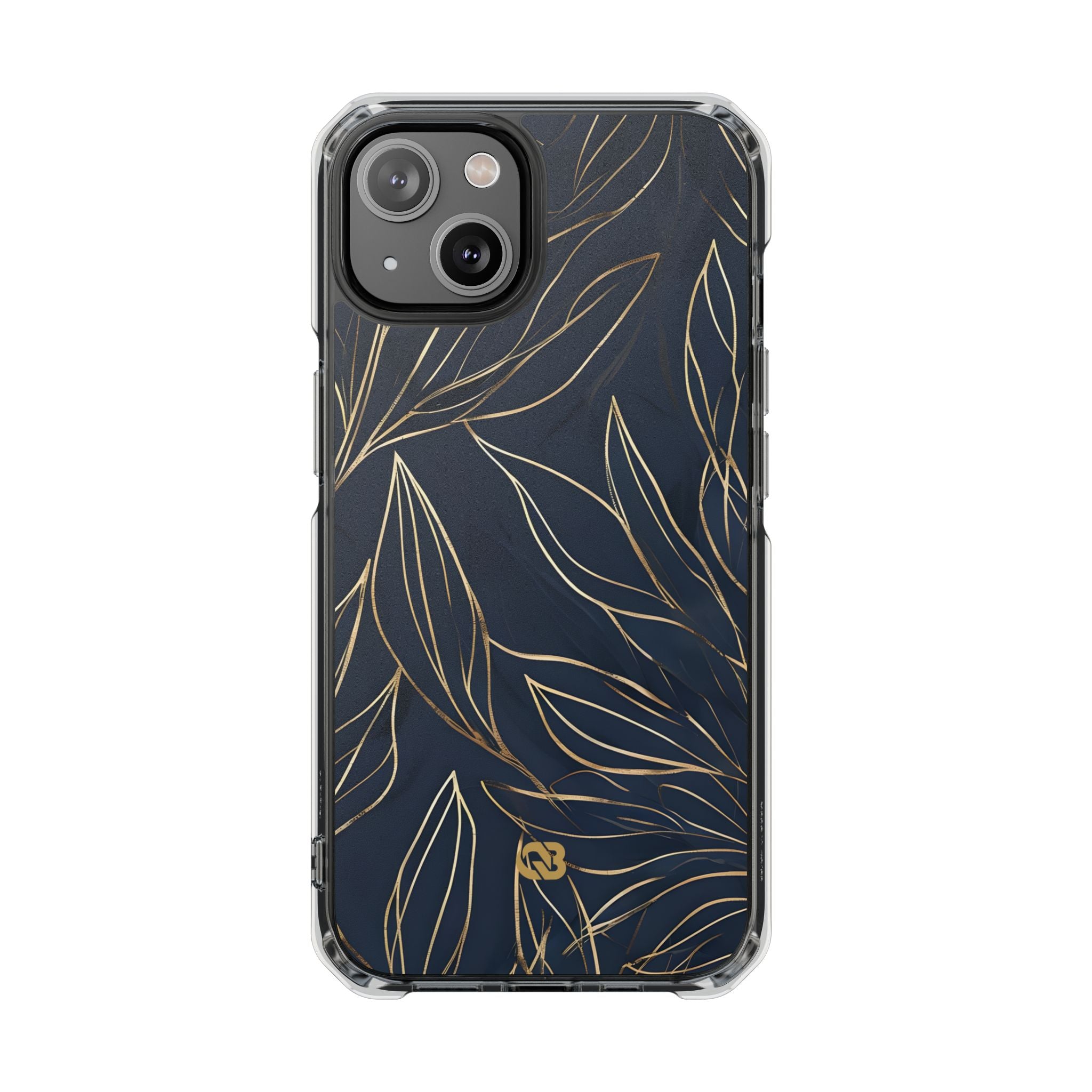Gilded Navy Foliage · Impact Custodia per iPhone · Magsafe