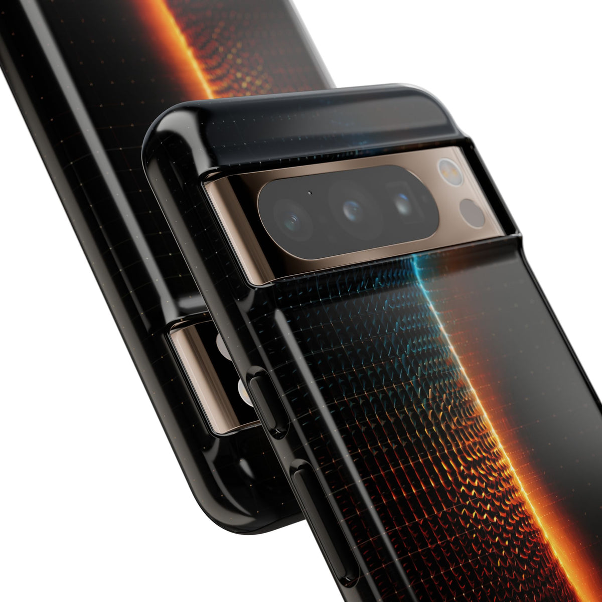 Luminous Refraction Grid · Tough Phone Case for Pixel · Black