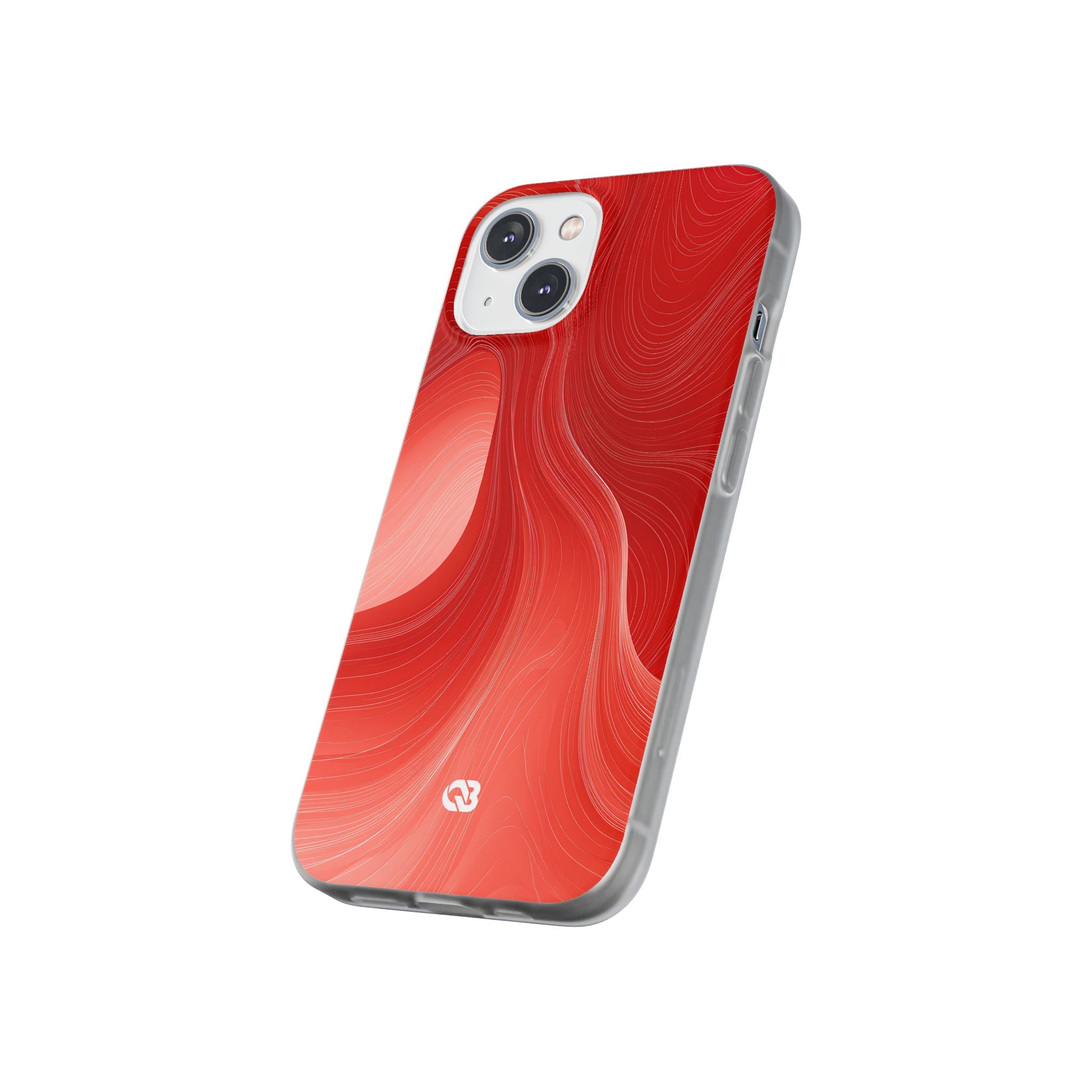 Red Lite Phone Case for iPhone - Crimson Silk Strands