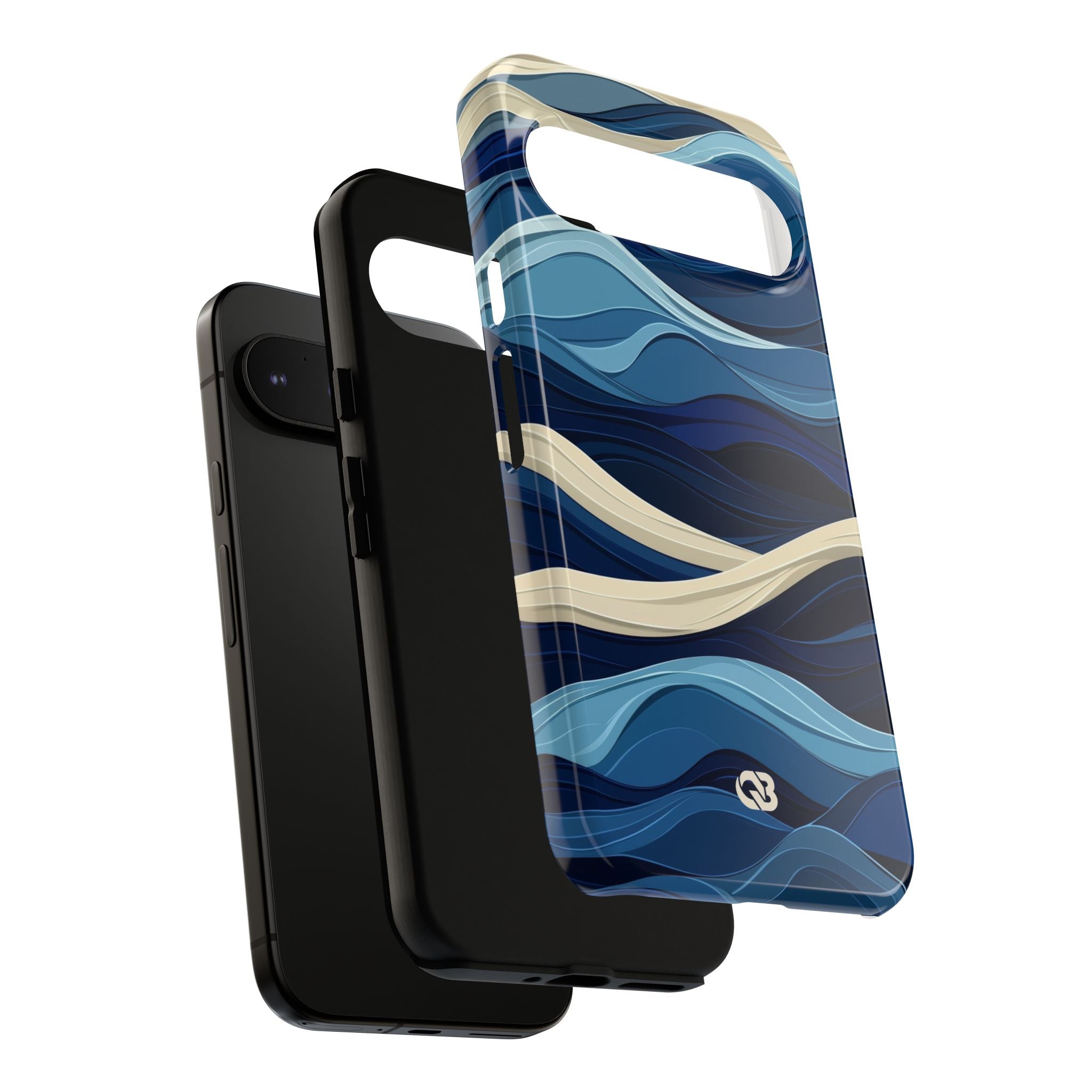 Cobalt Coast Layers · Tough Phone Case for Google Pixel