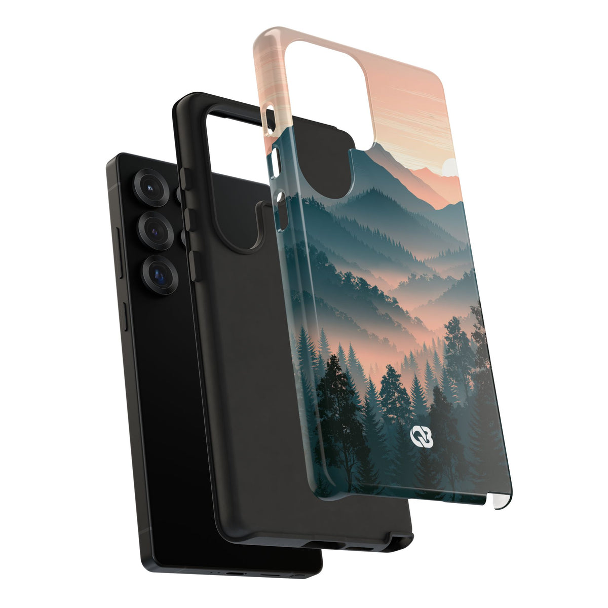 Teal Tough Phone Case for Samsung - Alpine Teal Horizon