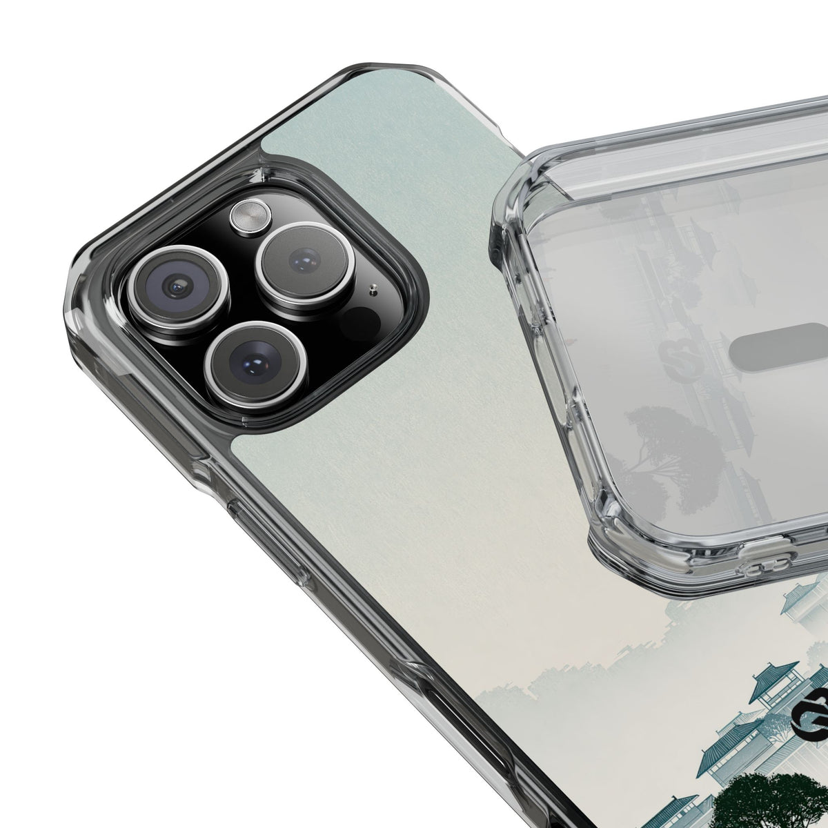 Blue Impact MagSafe Phone Case for iPhone - Mist Valley Pagoda