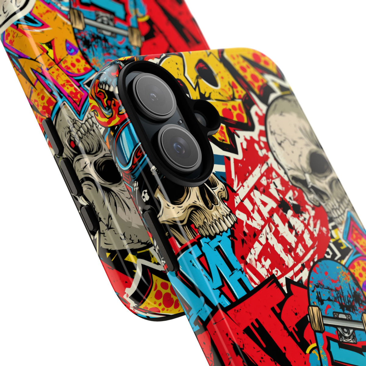 Skate Skull Riot · Tough Phone Case for iPhone · Red