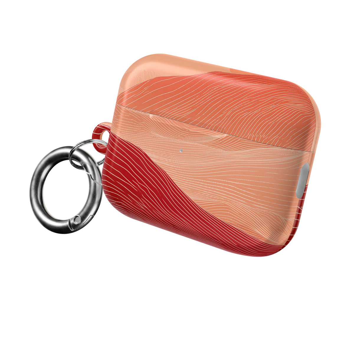 Crimson Dune Horizon · Hard Case for AirPods & AirPods Pro · Red