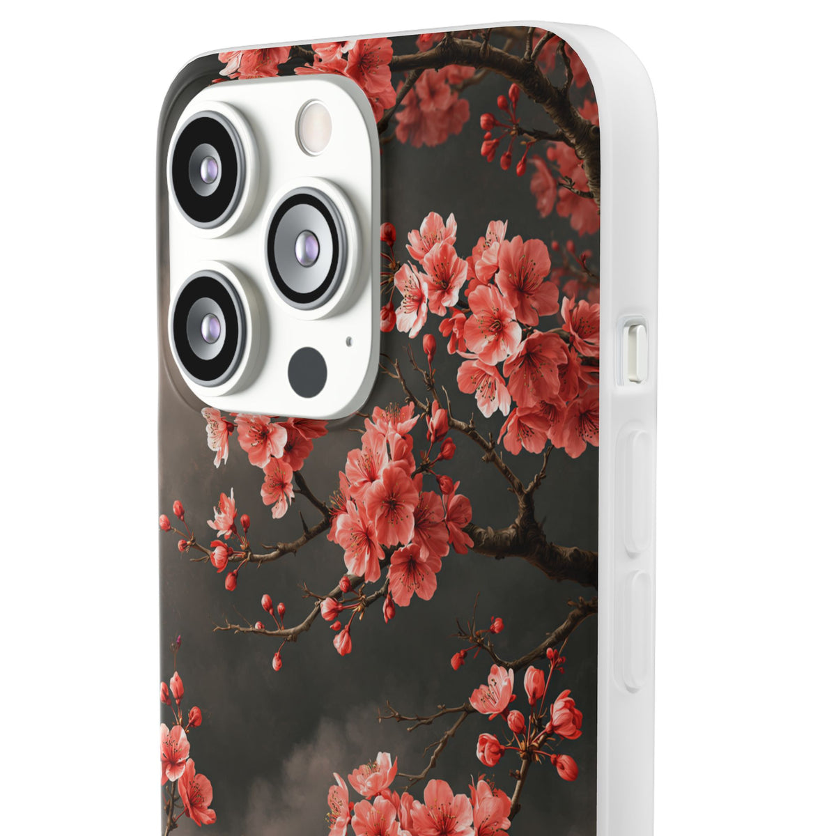 Dark Sakura Nocturne · Lite Phone Case for iPhone · Black