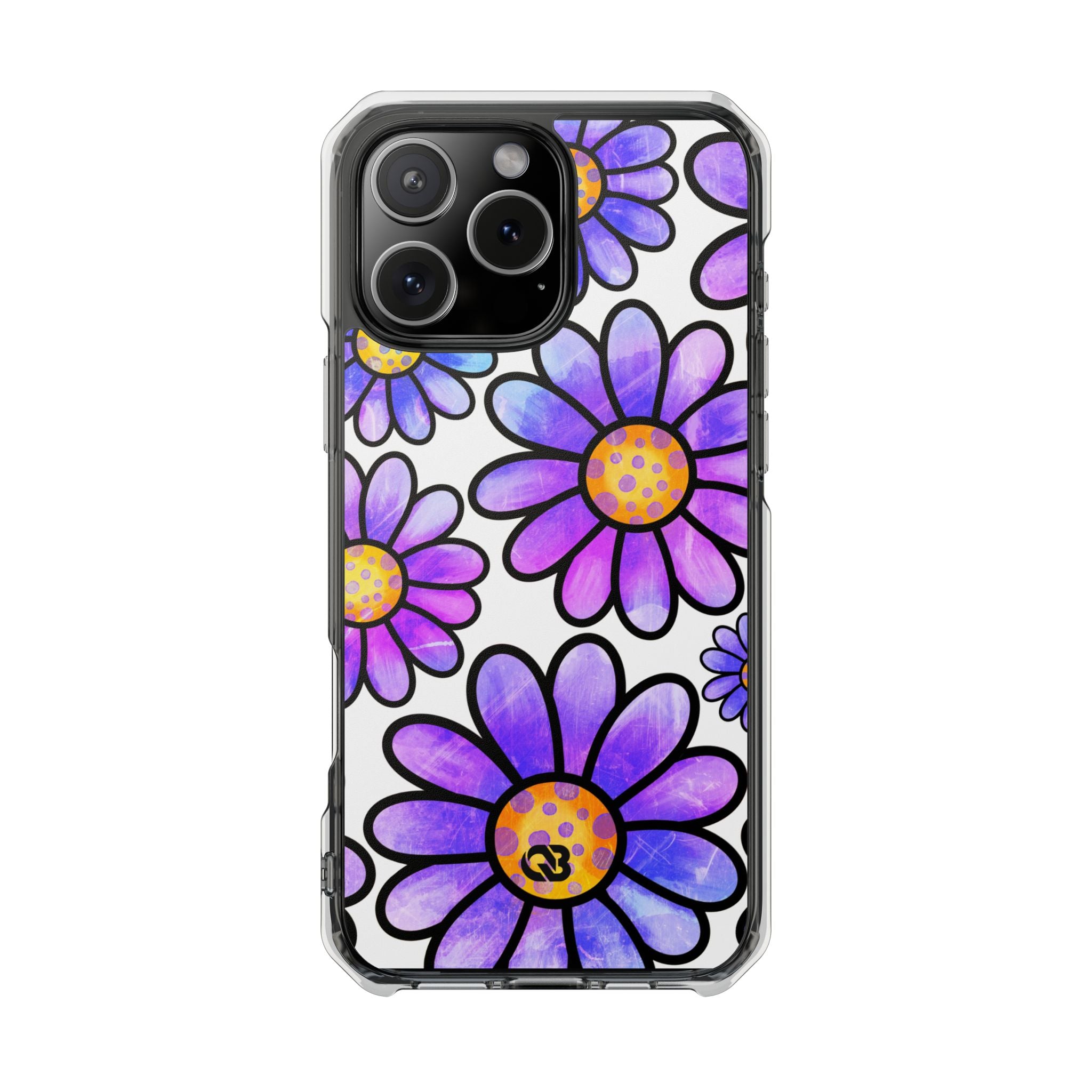 Violet Grunge Bloom · Impact Phone Case for iPhone · Magsafe