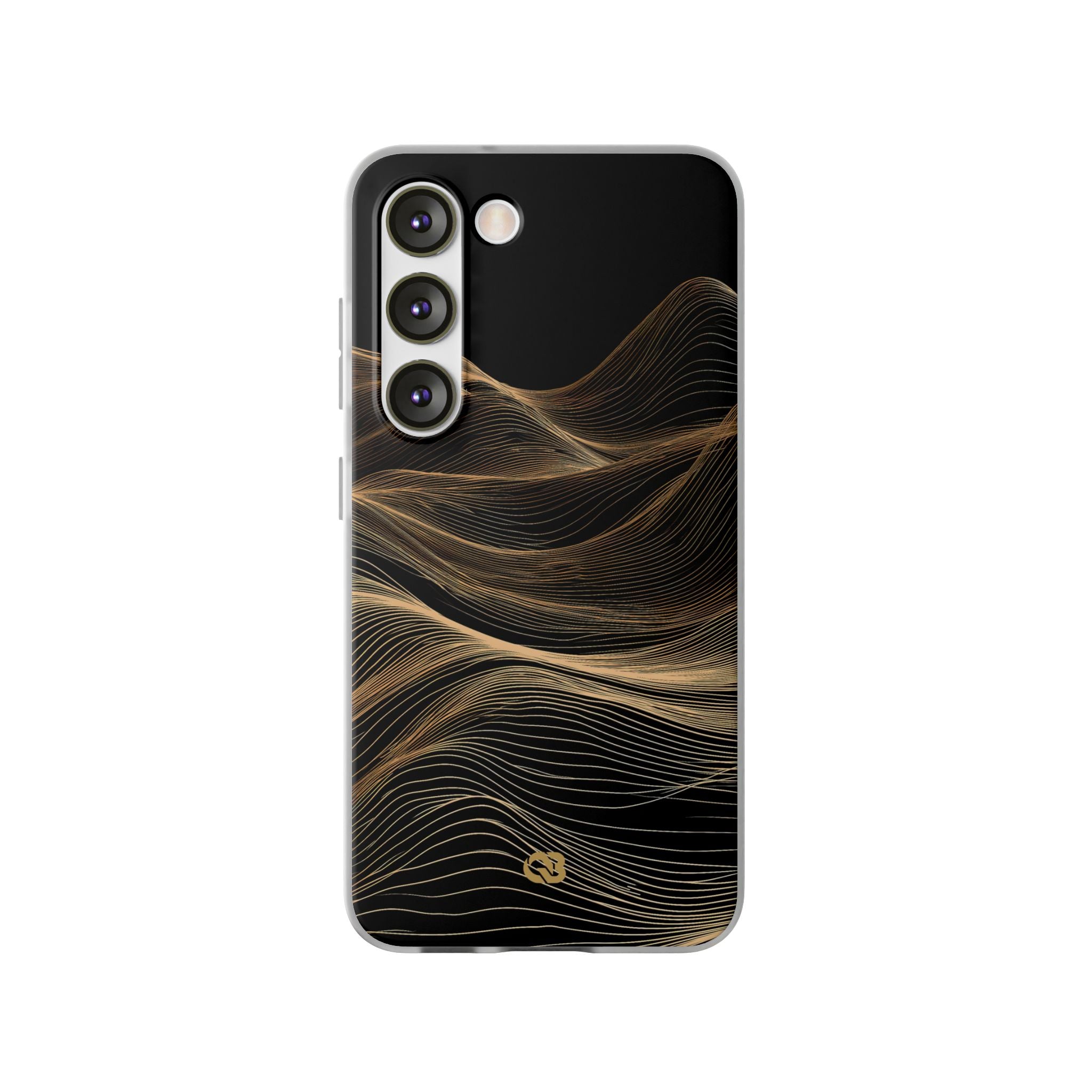 Black Lite Phone Case for Samsung - Copper Topo Ridge