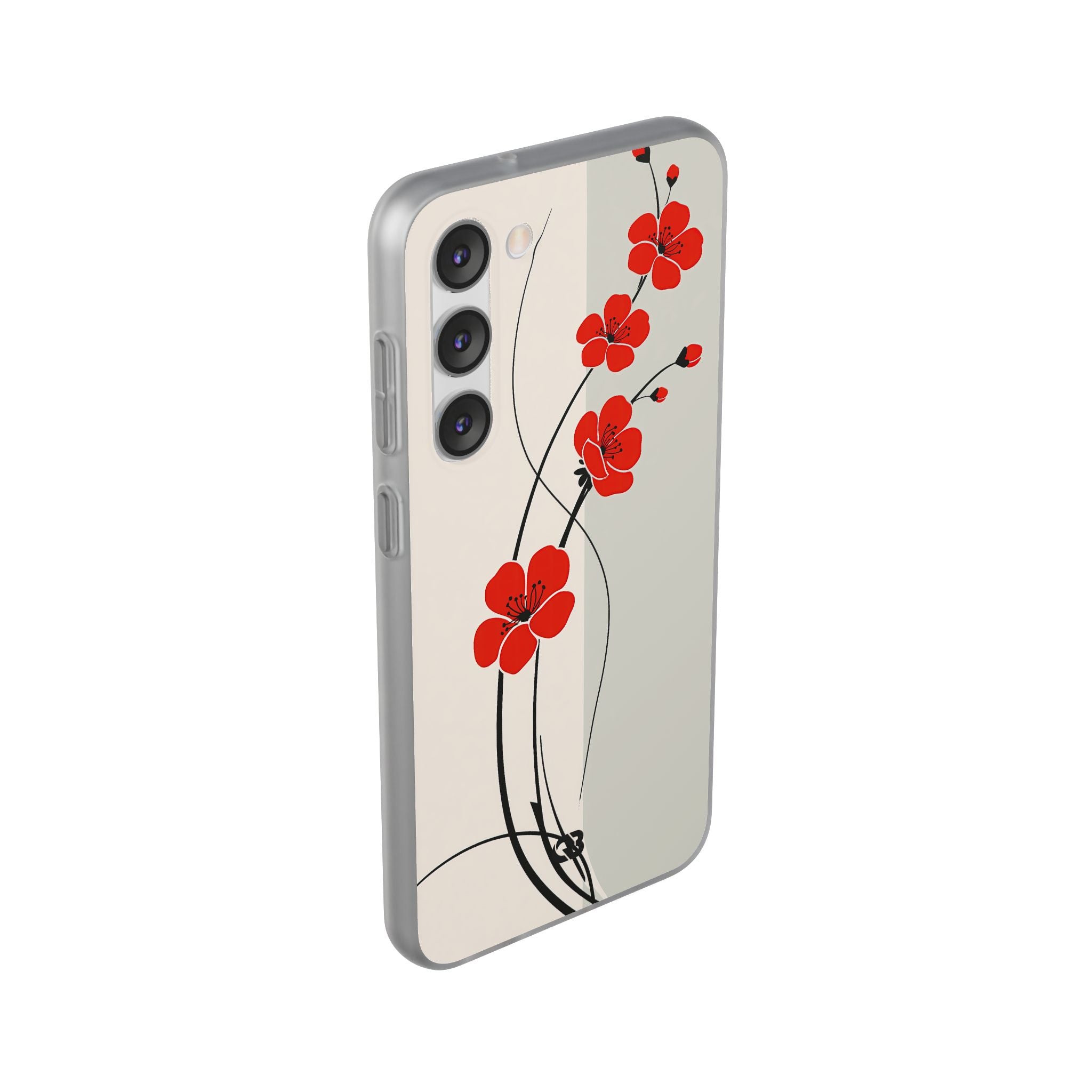 Red Lite Phone Case for Samsung - Crimson Plum Ink
