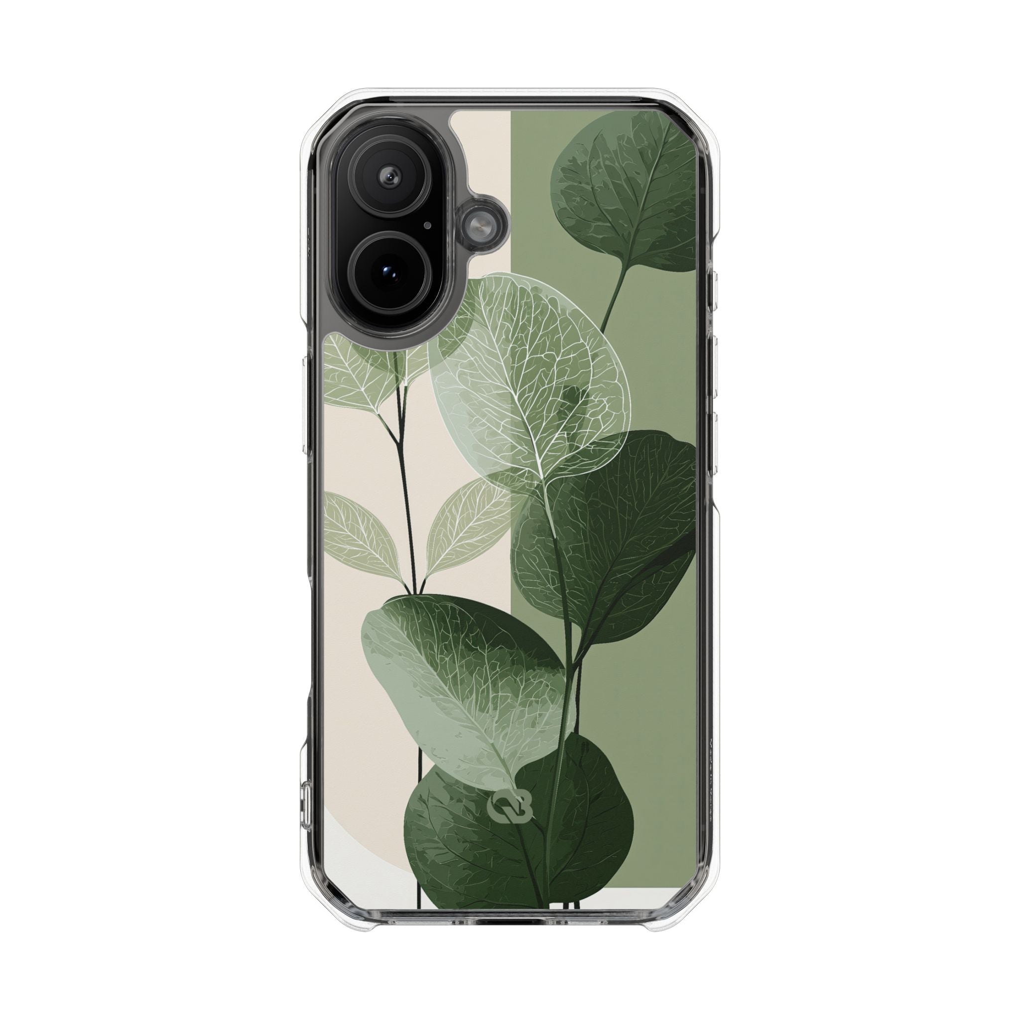 Green Impact MagSafe Phone Case for iPhone - Sage Leaf Skeletals
