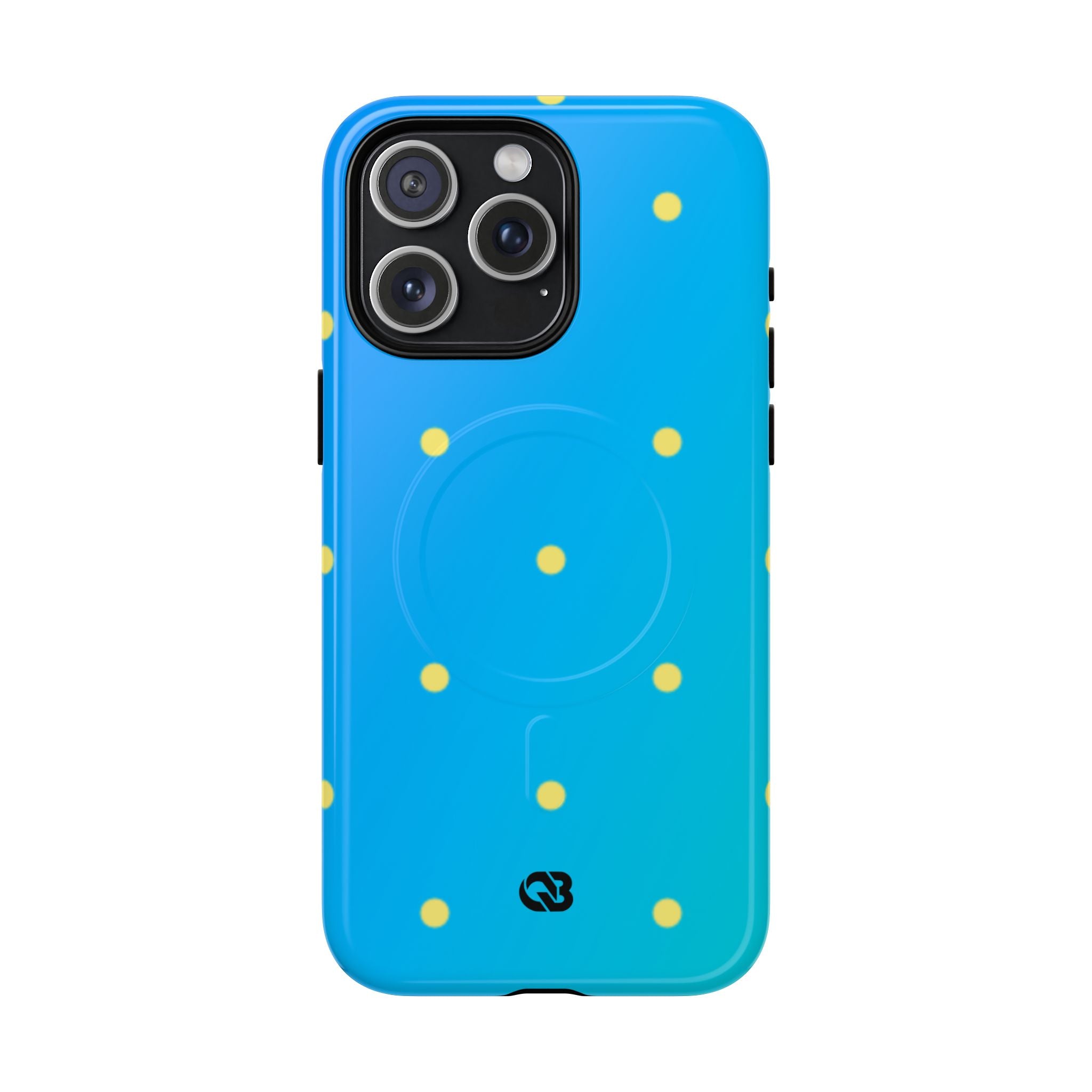 Cyan Sun Dots · Tough+ Phone Case for iPhone · Magsafe