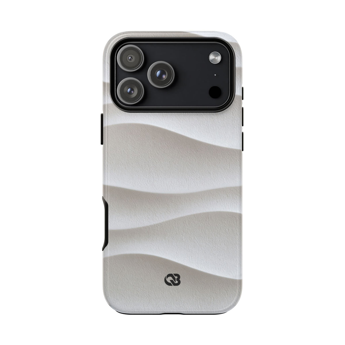 Sculpted Dune Relief · Tough Phone Case for iPhone · White