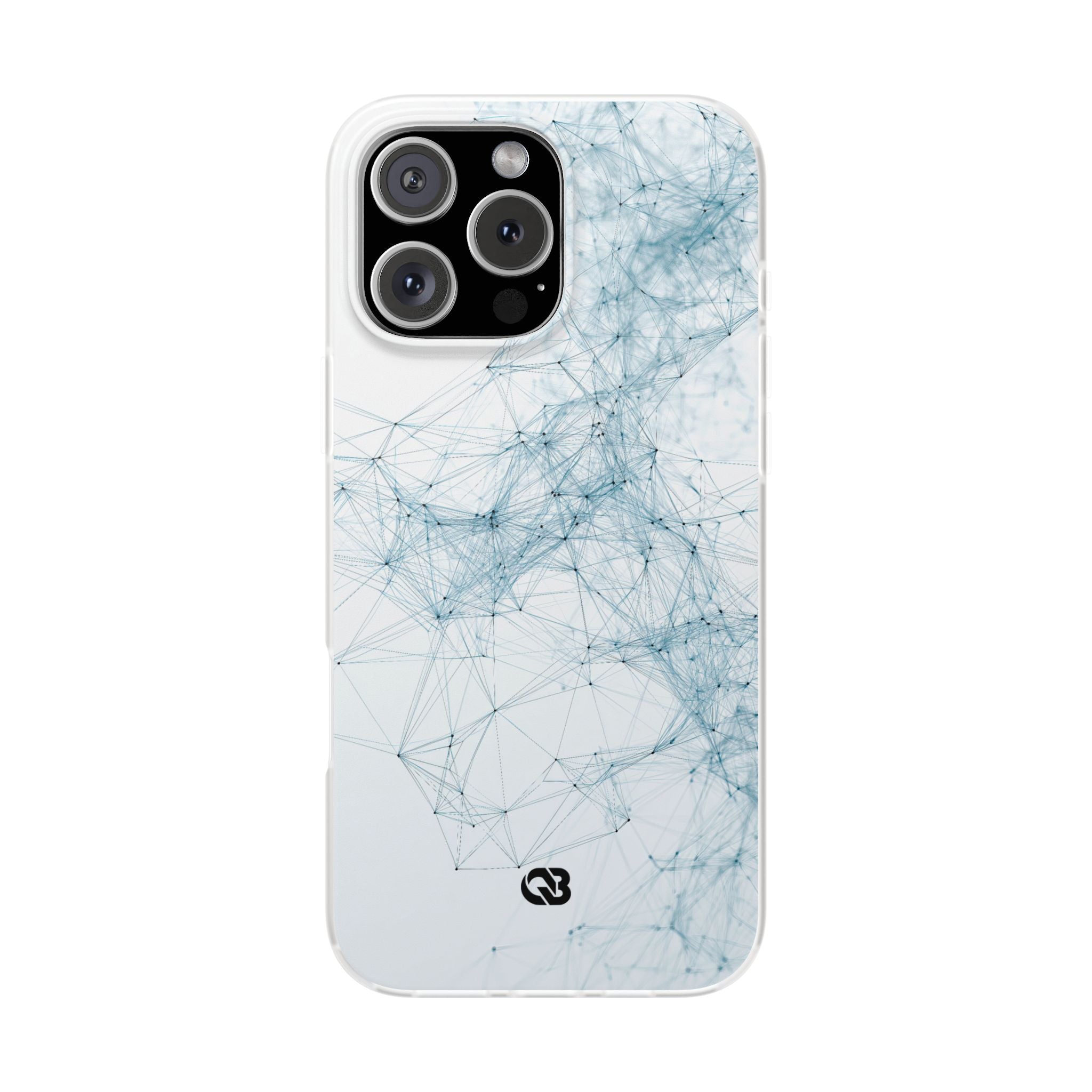 Blue Lite Phone Case for iPhone - Glacial Neural Web