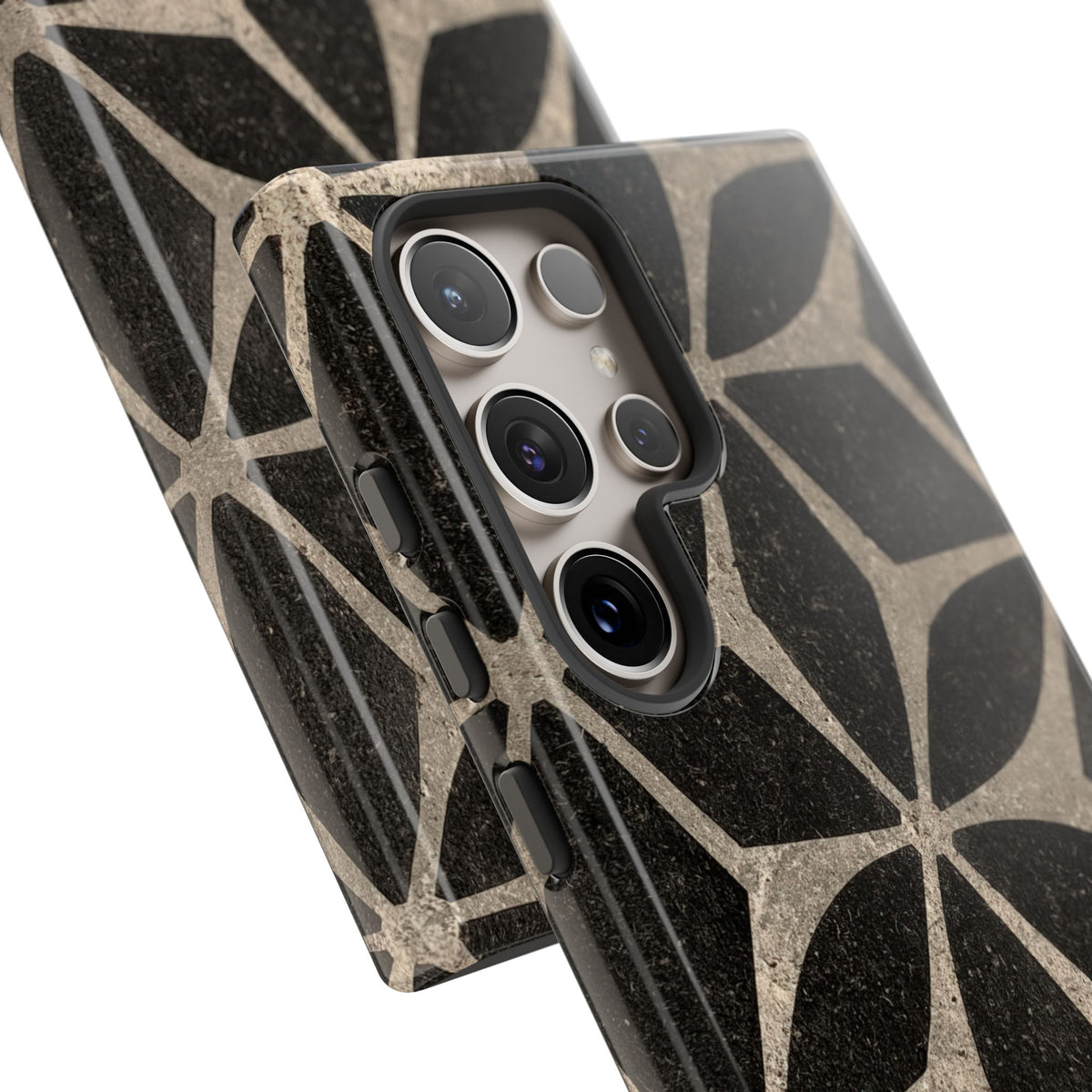 Concrete Mosaic Star · Tough Phone Case for Samsung · Black