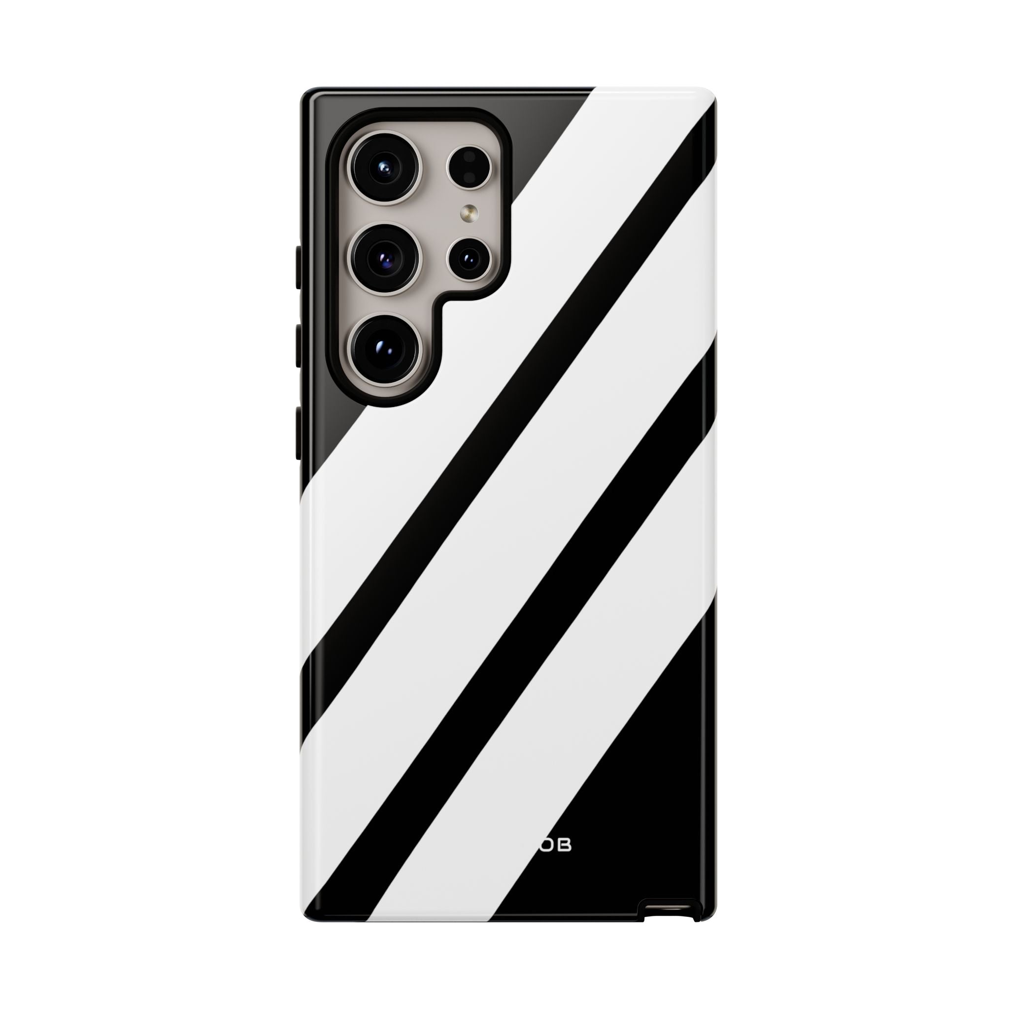 Diagonale Streifen Noir Samsung S24 Ultra Case - Tough