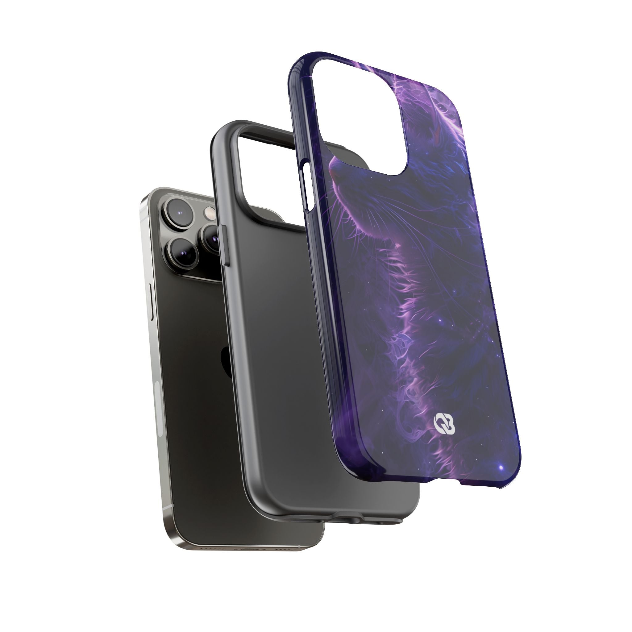 Purple Void Feline · Tough Custodia per iPhone