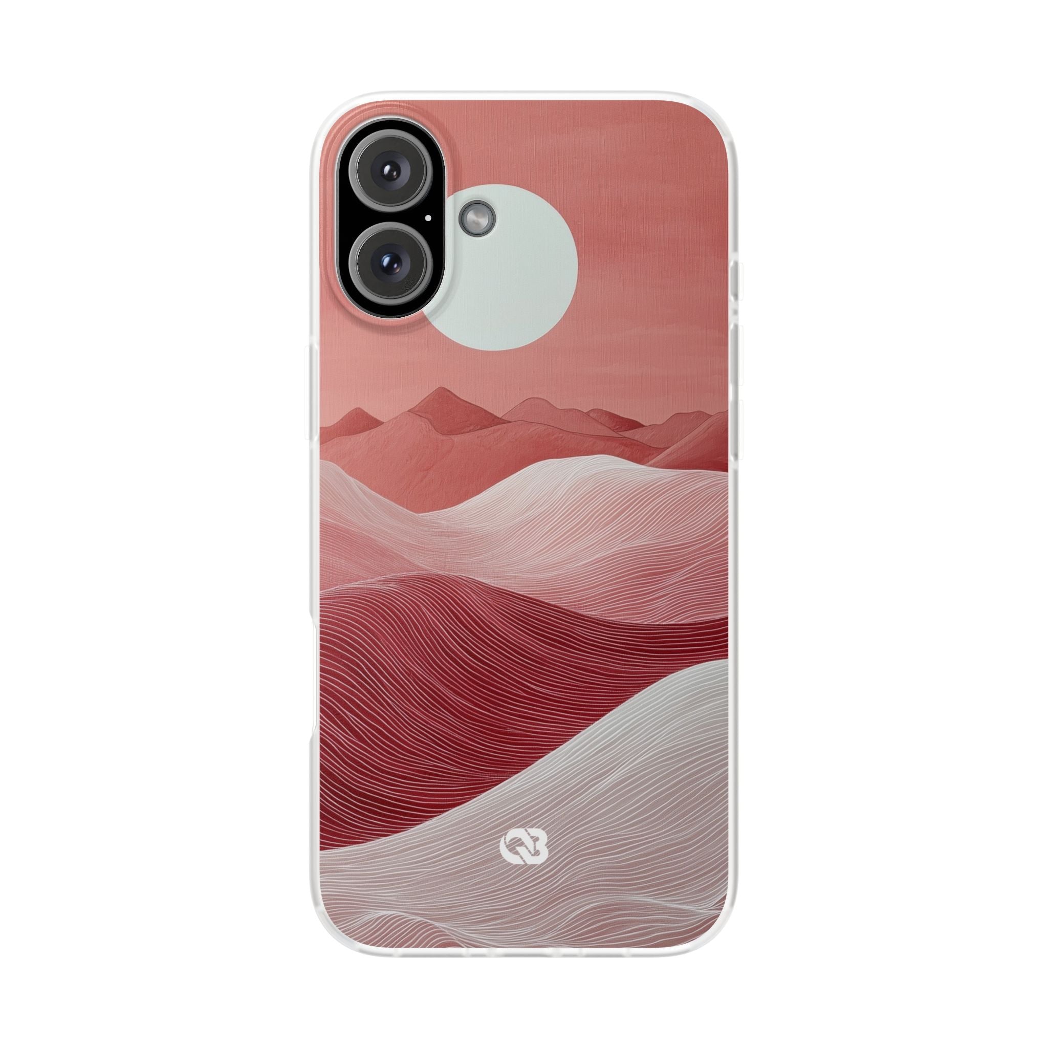 Crimson Dune Horizon · Soft Telefoncover for iPhone