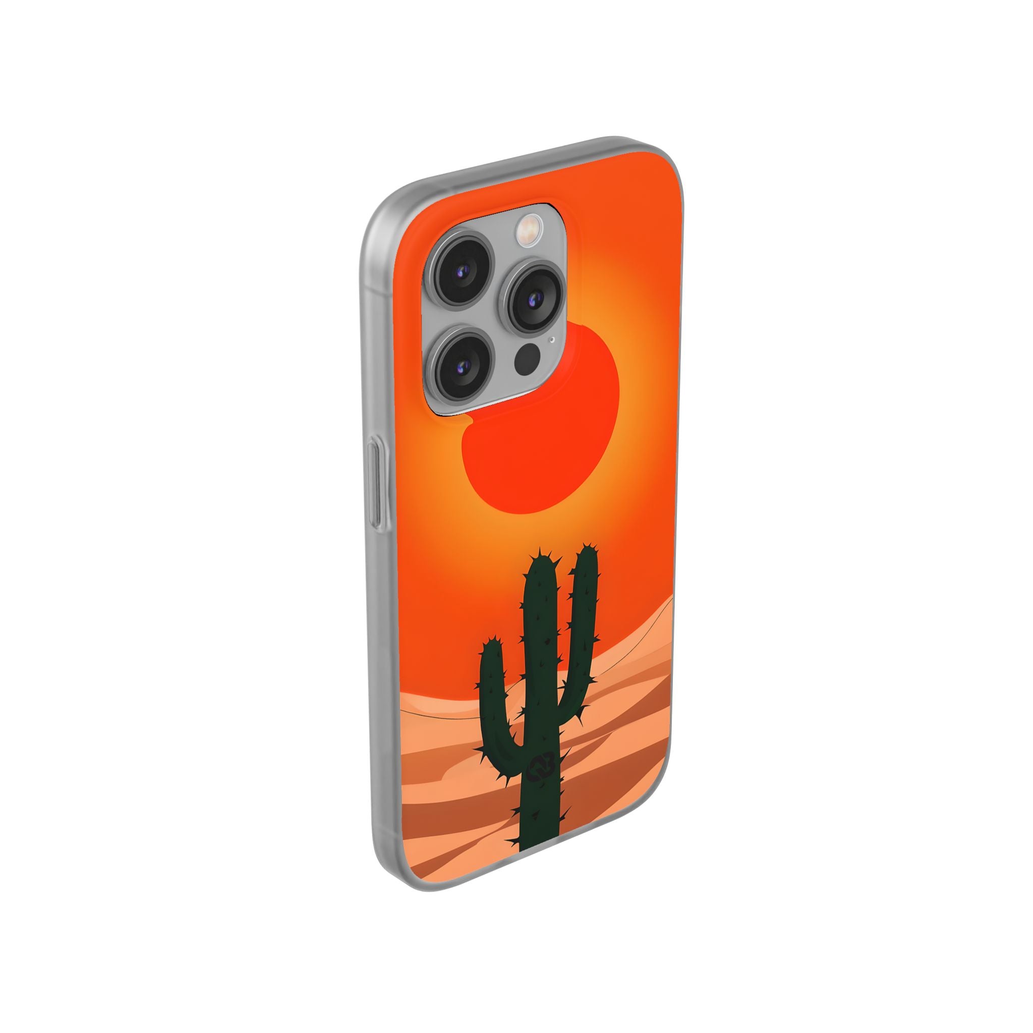 Scorched Saguaro Sunset · Soft Phone Case for iPhone